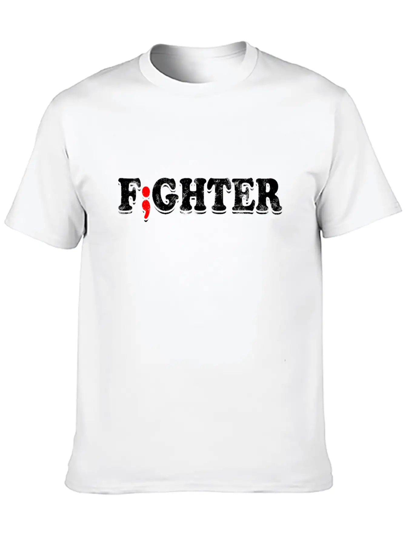 Fight Depression Prevention Mental Awareness Basic Graphic T-Shirt – Daily Comfort In Soft Cotton