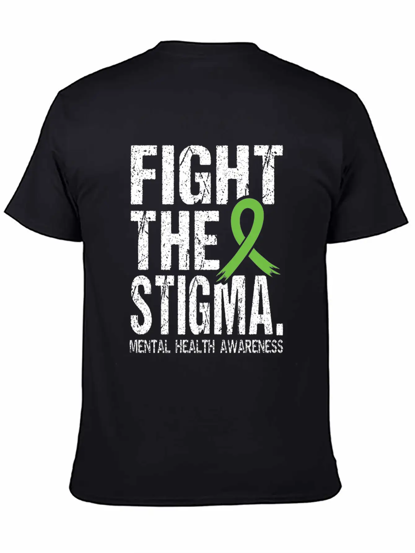 Fight Stigma And Support Mental Health Awareness Unisex Short Sleeve Soft Cotton T-Shirt – Casual Everyday Wear