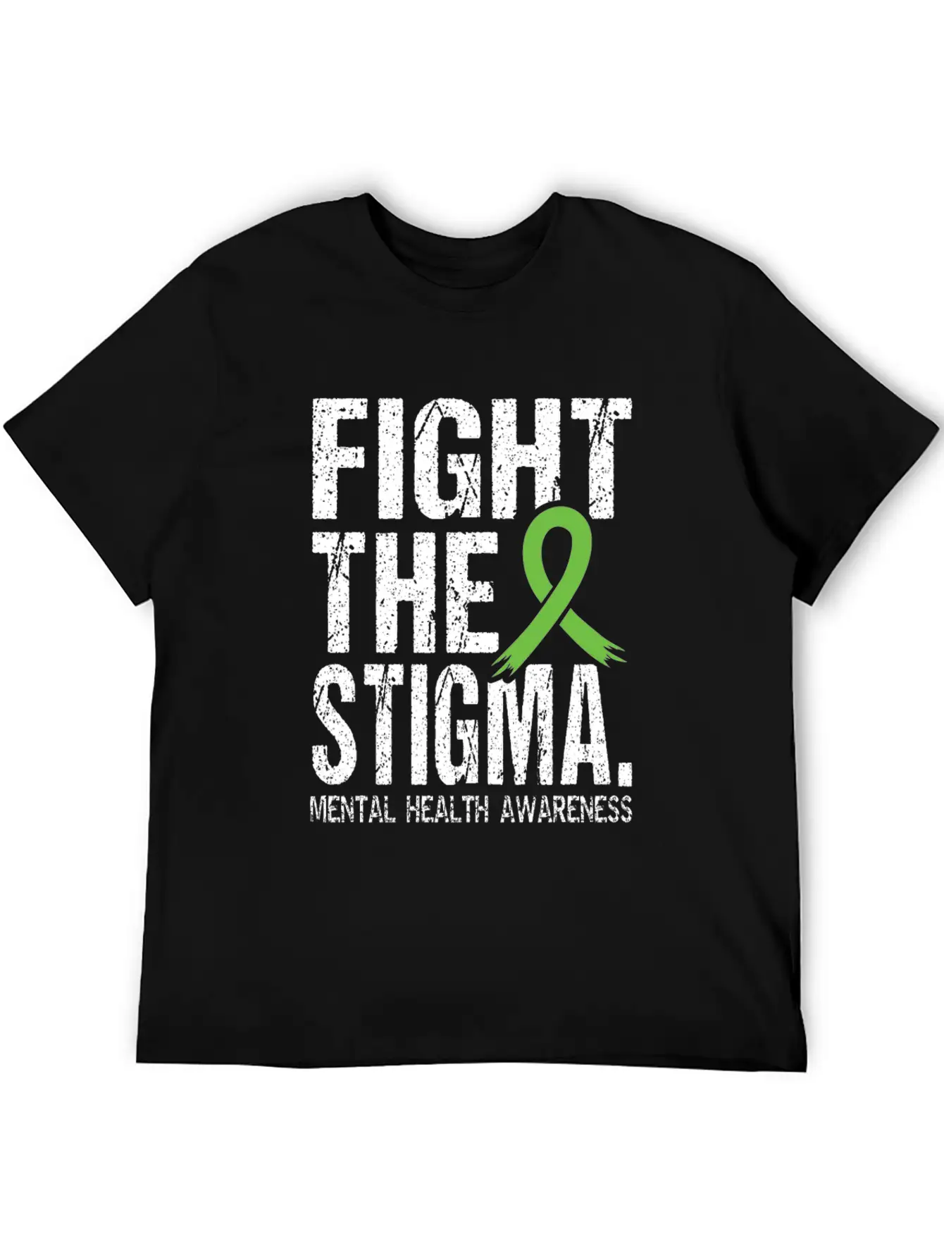 Fight Stigma And Support Mental Health Awareness Unisex Short Sleeve Soft Cotton T-Shirt – Casual Everyday Wear