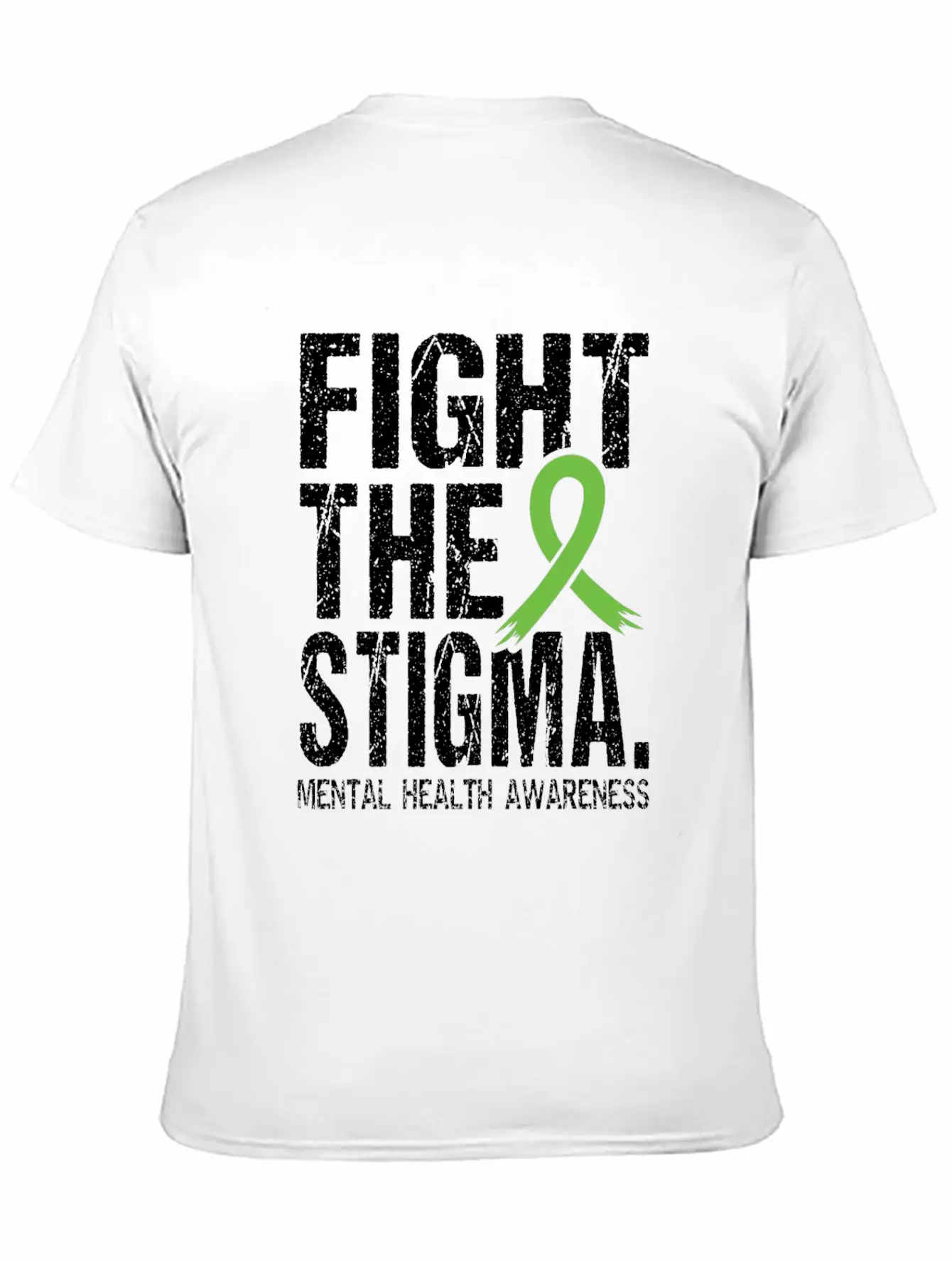 Fight Stigma And Support Mental Health Awareness Unisex Short Sleeve Soft Cotton T-Shirt – Casual Everyday Wear
