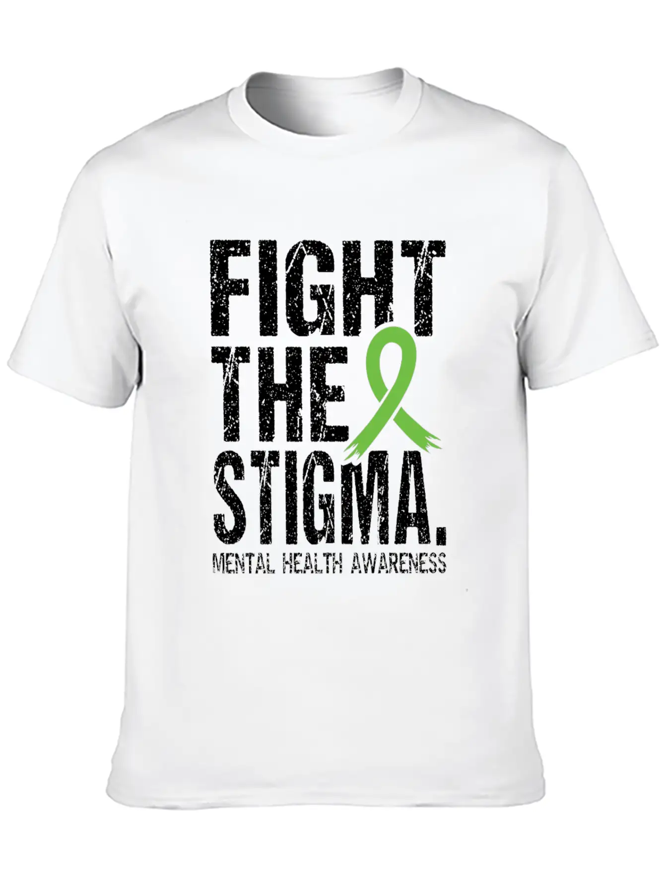 Fight Stigma And Support Mental Health Awareness Unisex Short Sleeve Soft Cotton T-Shirt – Casual Everyday Wear
