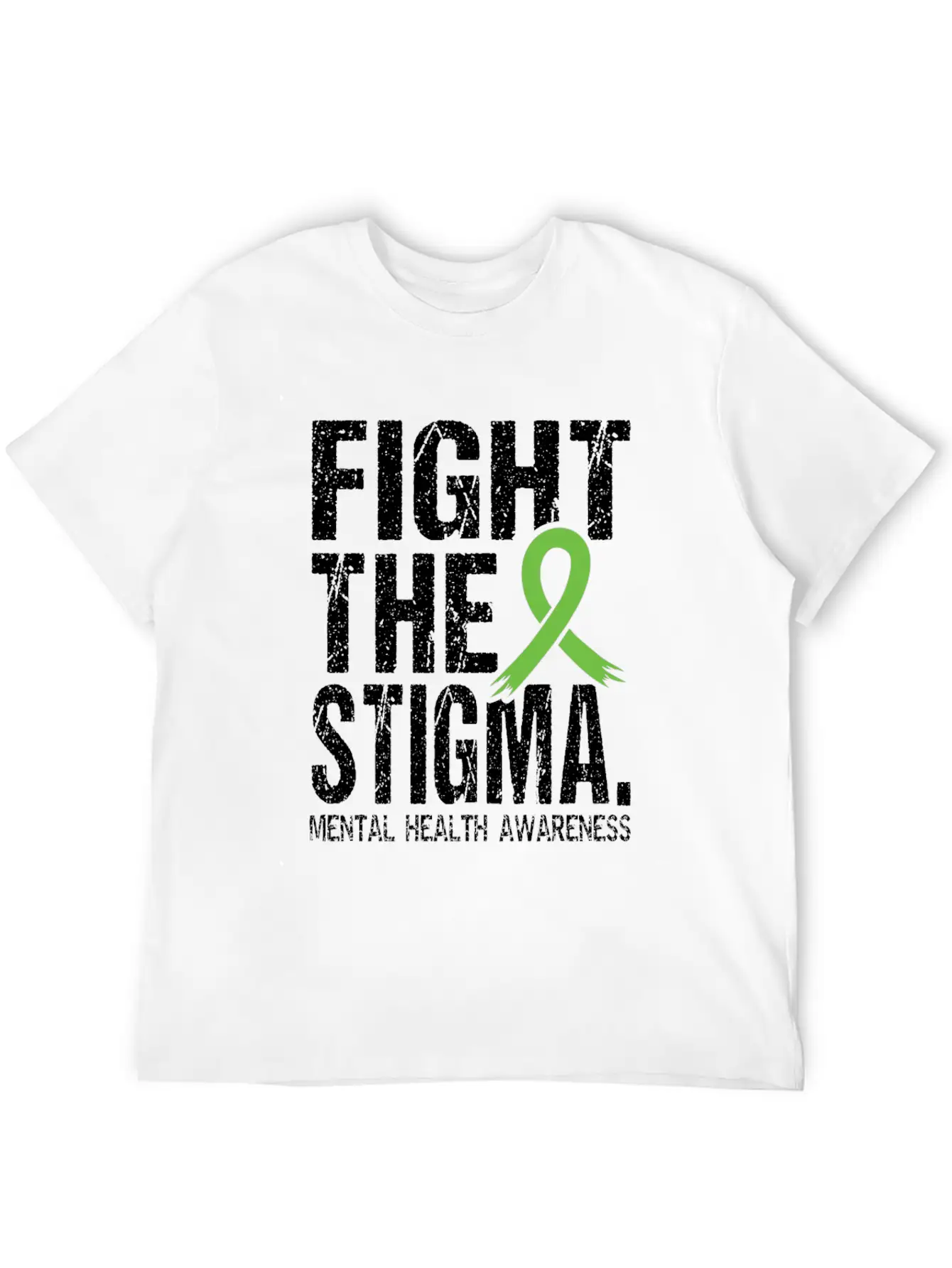Fight Stigma And Support Mental Health Awareness Unisex Short Sleeve Soft Cotton T-Shirt – Casual Everyday Wear