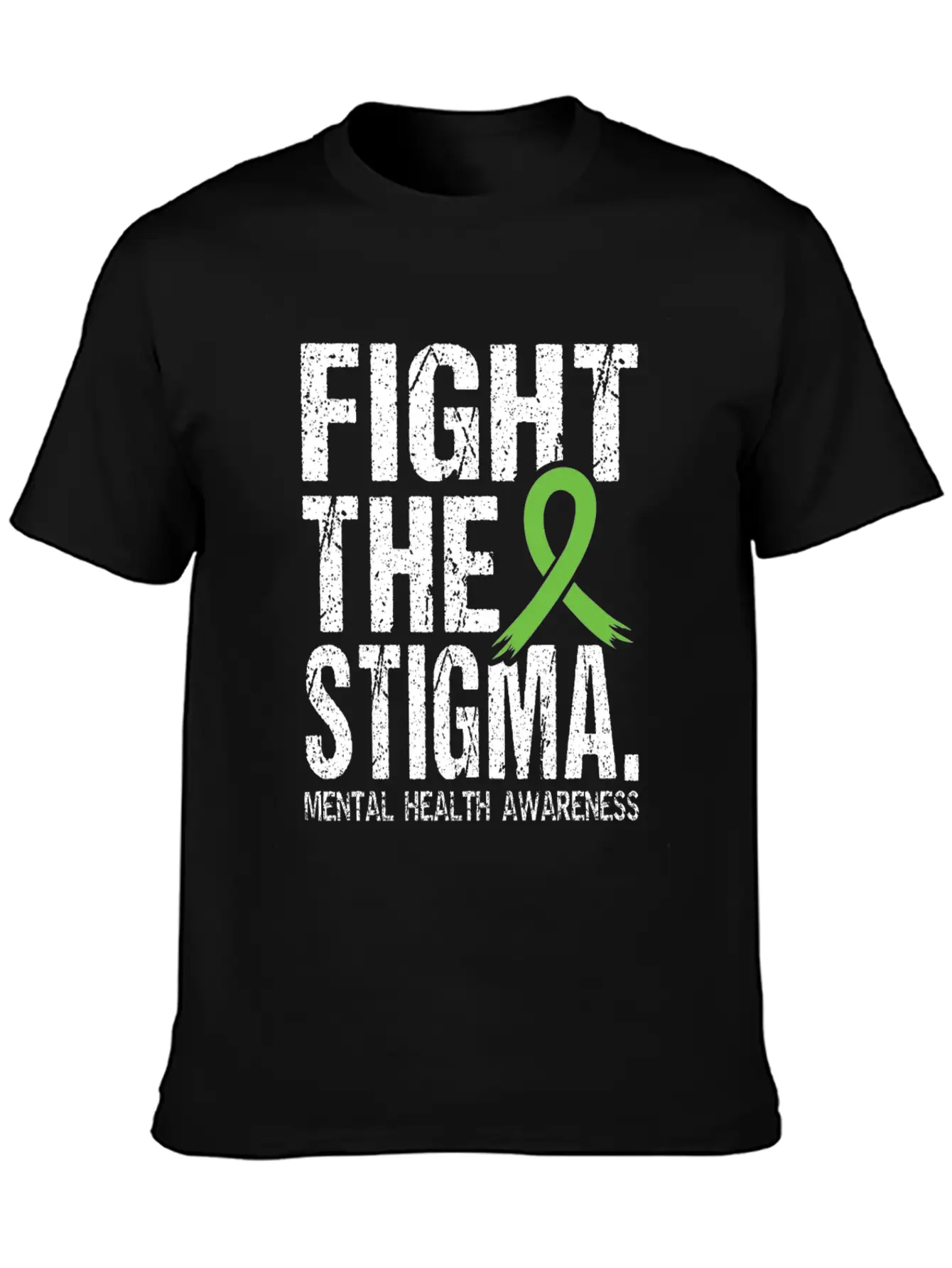 Fight Stigma And Support Mental Health Awareness Unisex Short Sleeve Soft Cotton T-Shirt – Casual Everyday Wear