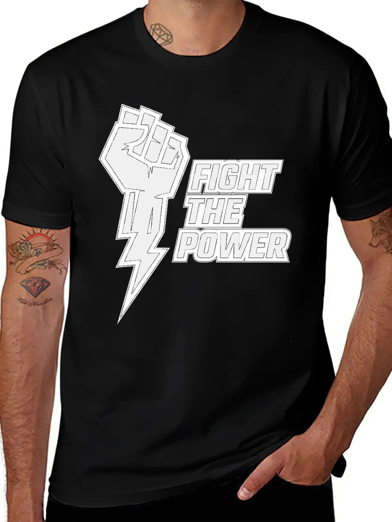 Fight The Power Unisex Casual T-Shirt – Clean Design For Daily Comfort