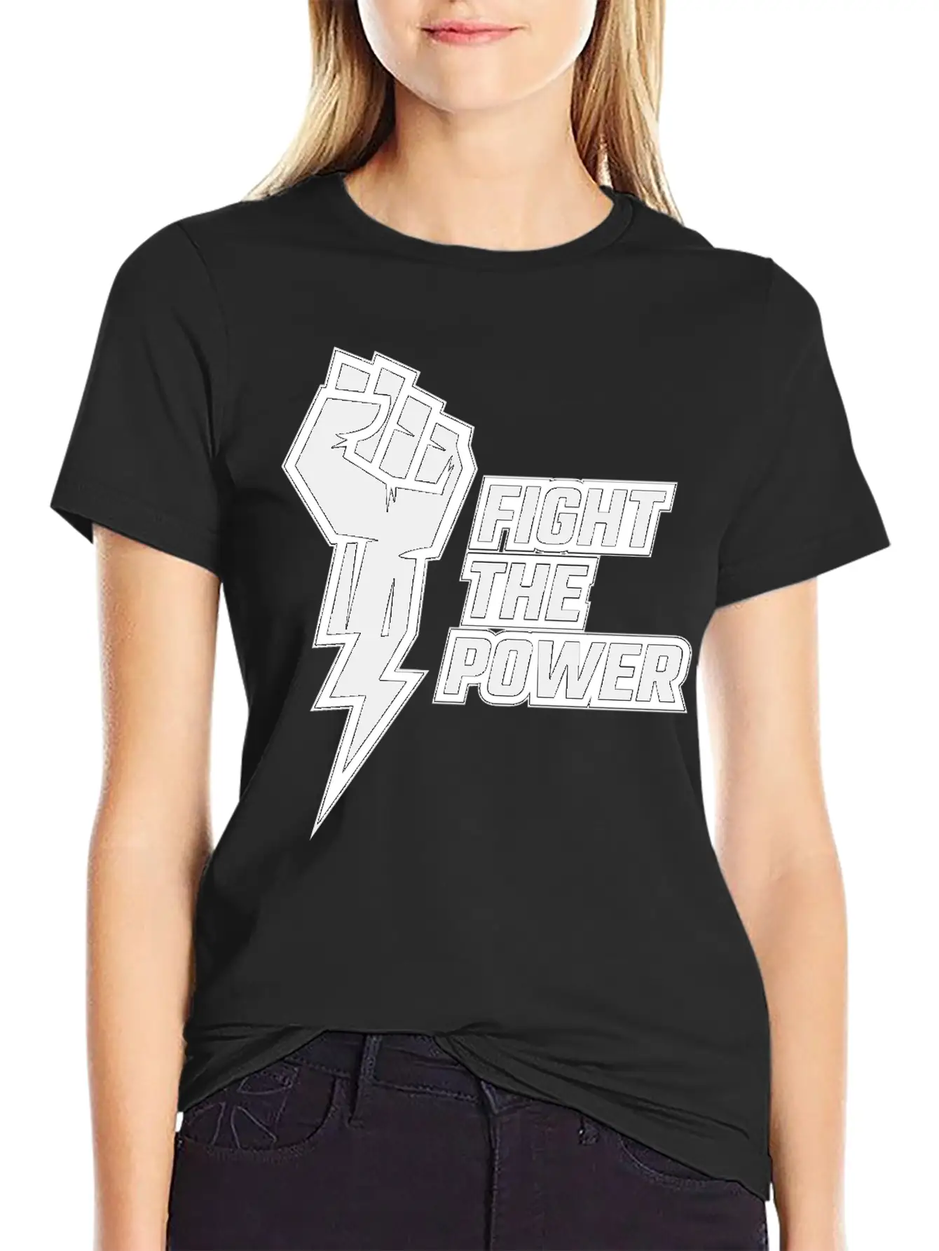 Fight The Power Unisex Casual T-Shirt – Clean Design For Daily Comfort