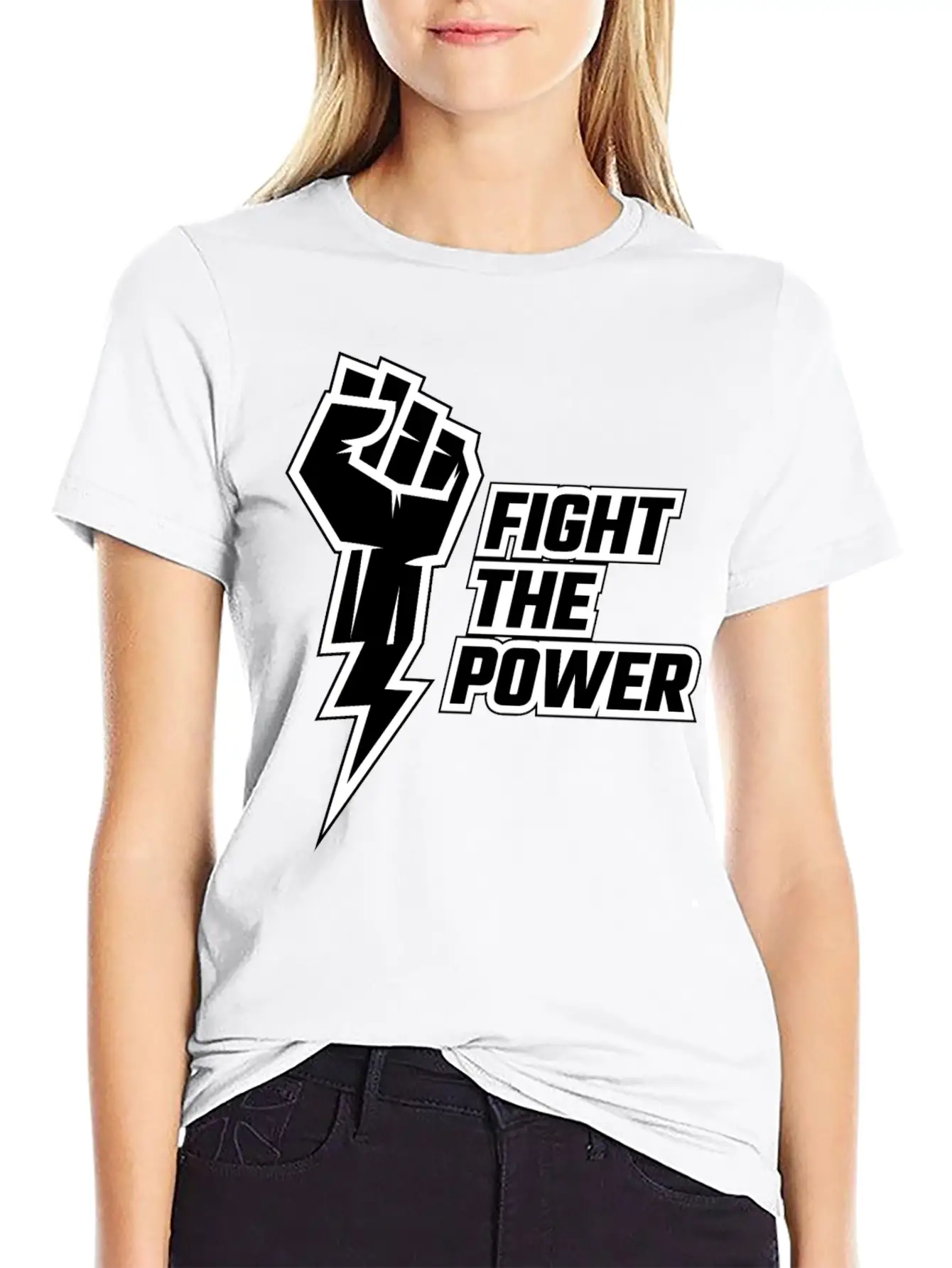 Fight The Power Unisex Casual T-Shirt – Clean Design For Daily Comfort