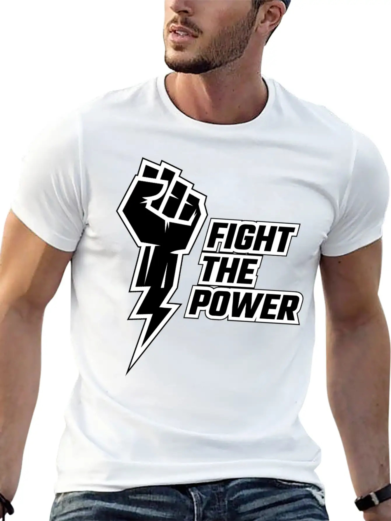 Fight The Power Unisex Casual T-Shirt – Clean Design For Daily Comfort