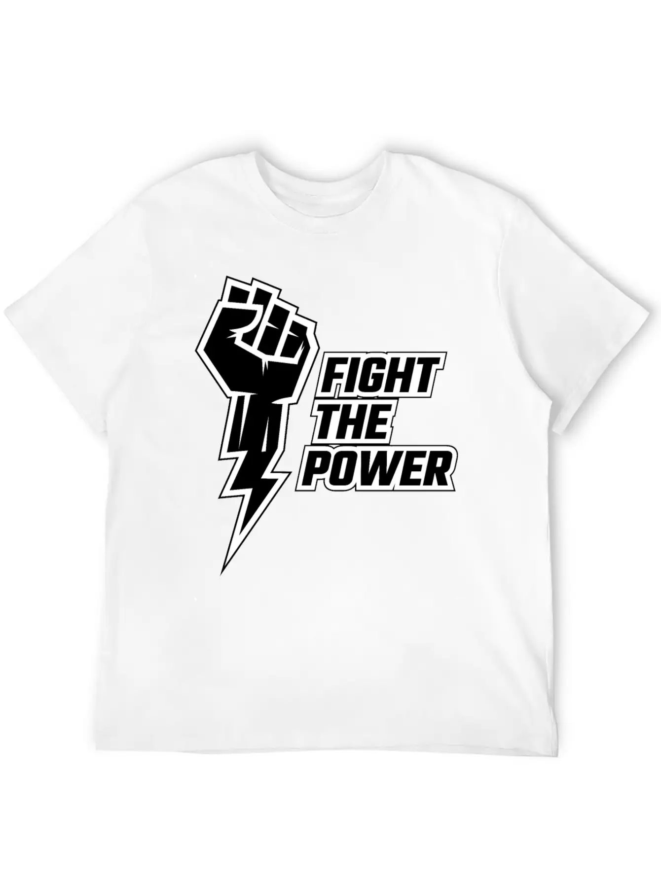 Fight The Power Unisex Casual T-Shirt – Clean Design For Daily Comfort