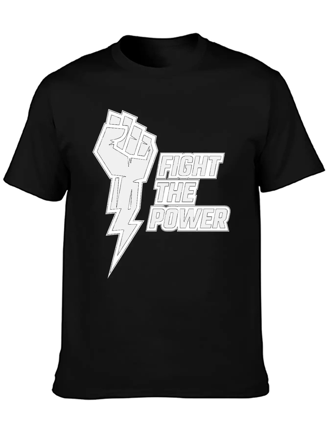 Fight The Power Unisex Casual T-Shirt – Clean Design For Daily Comfort