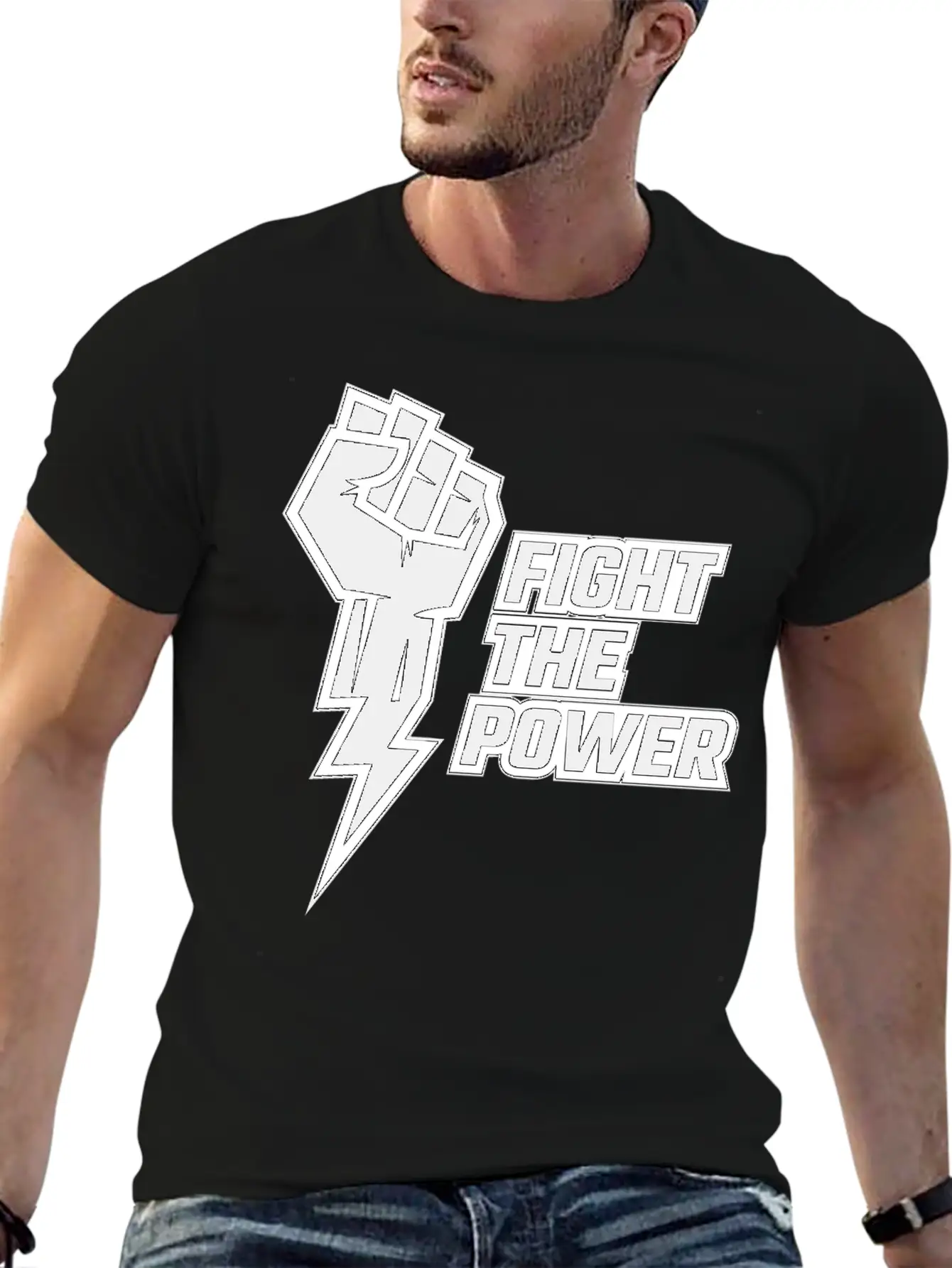 Fight The Power Unisex Casual T-Shirt – Clean Design For Daily Comfort