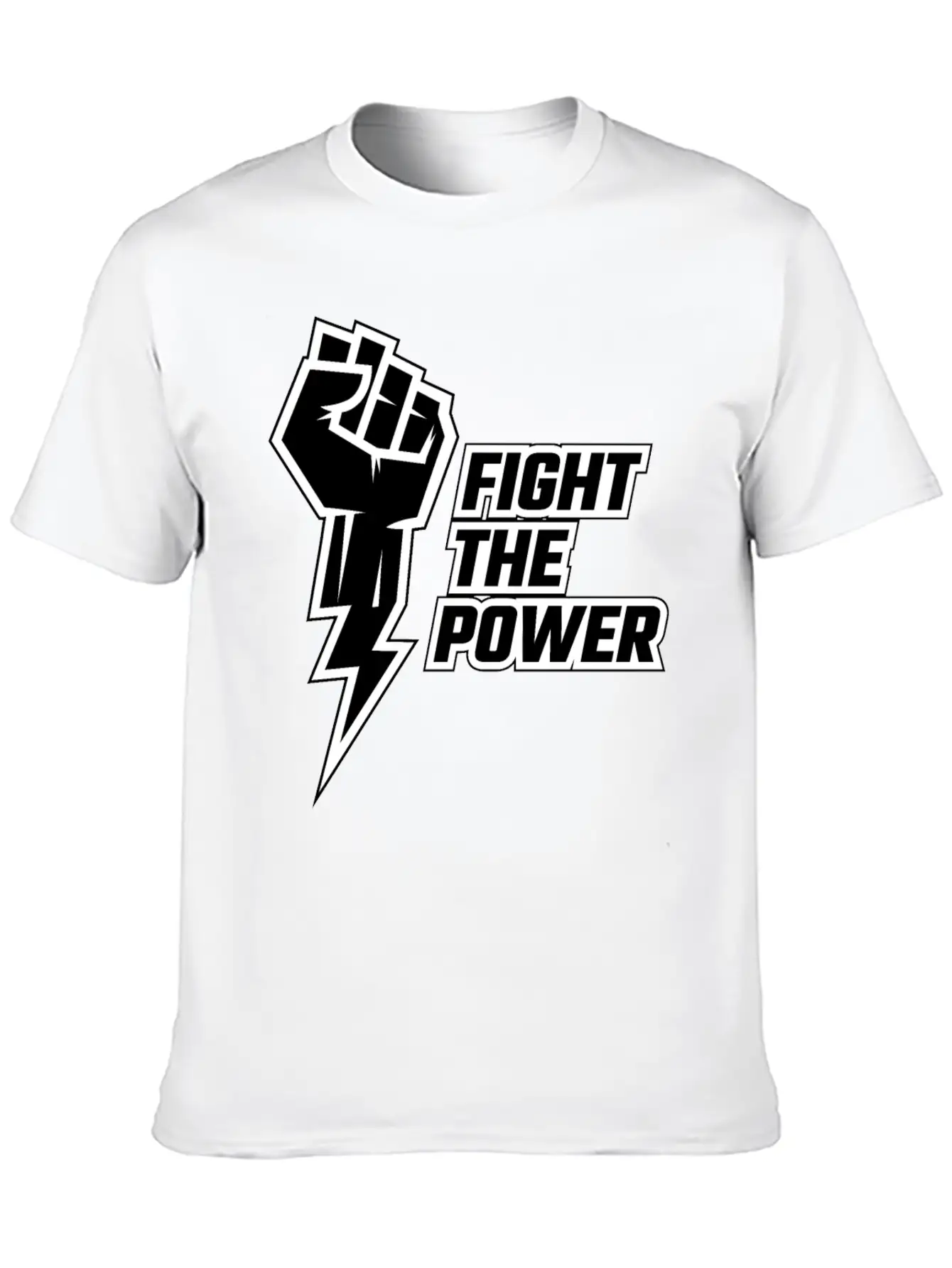 Fight The Power Unisex Casual T-Shirt – Clean Design For Daily Comfort