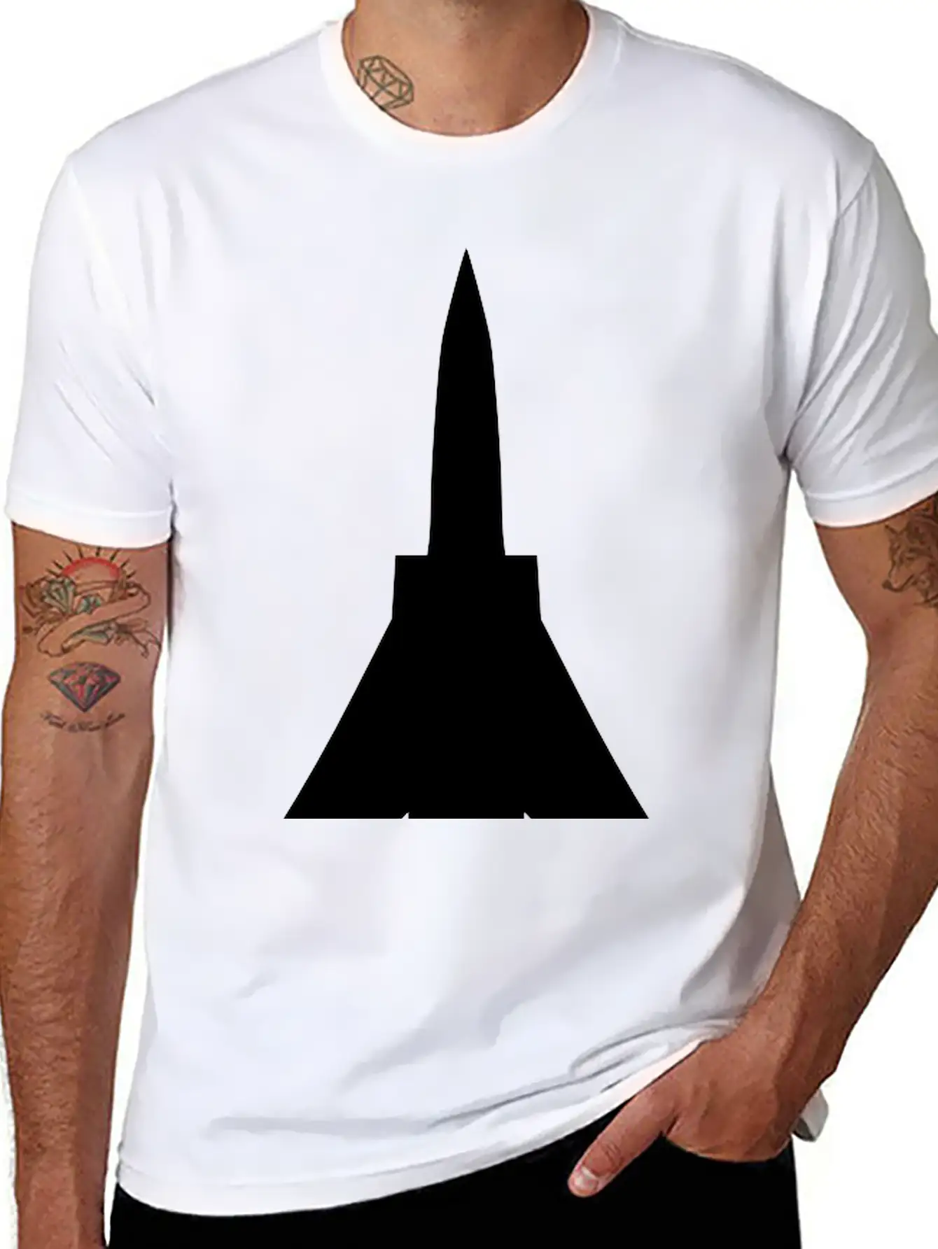 Fighter Jet Unisex Short Sleeve Soft Cotton T-Shirt – Casual Everyday Wear