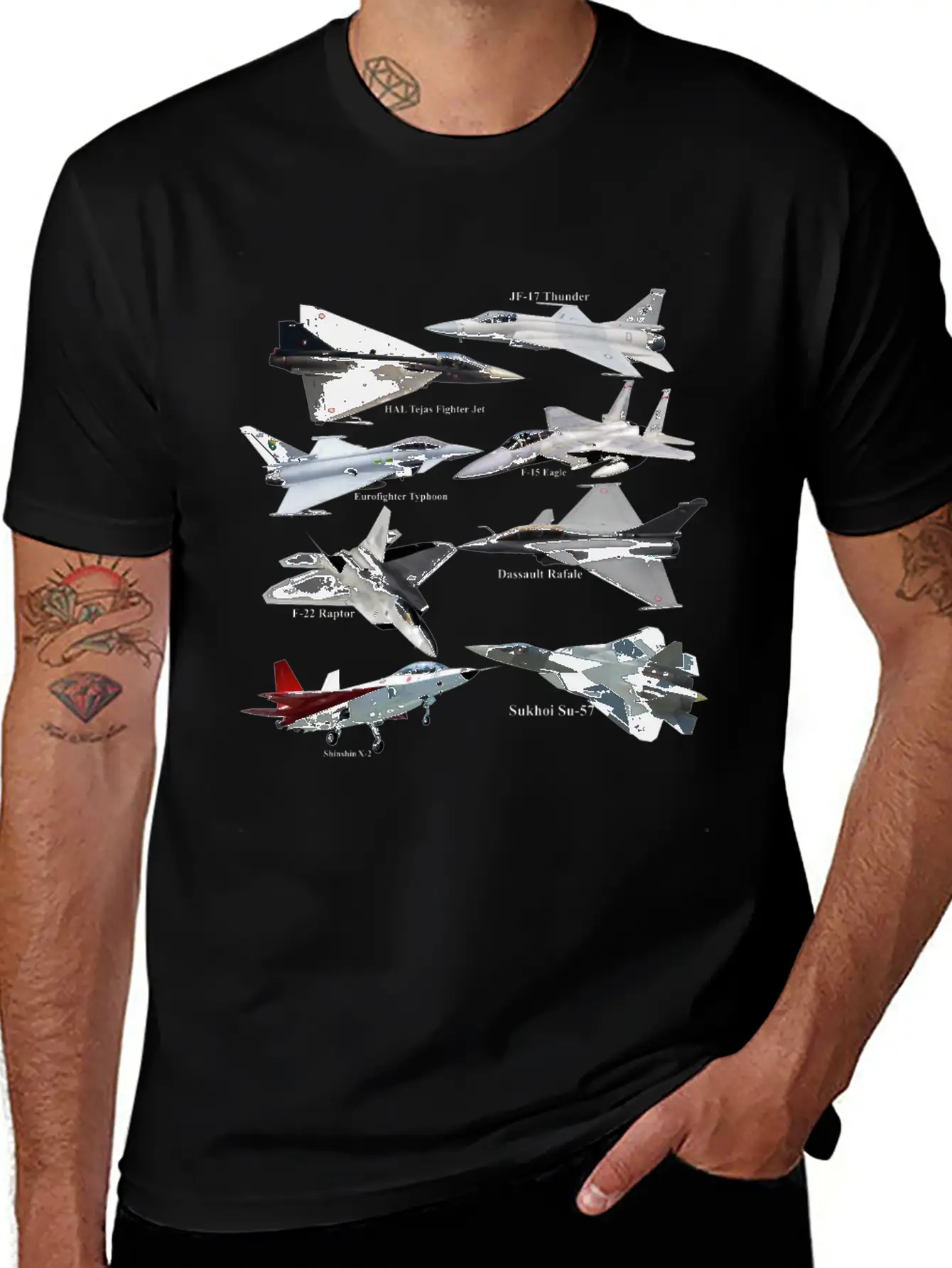 Fighter Jets Of The World Military Aircraft PilotD Comfortable Minimalist Graphic Tee – Summer Style Essential