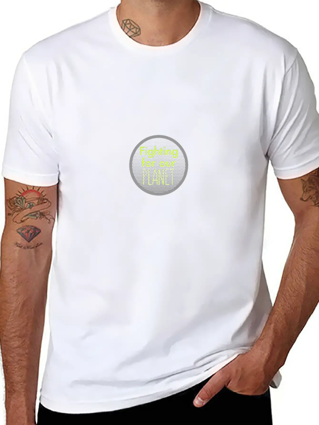 Fighting For Our Planet Stylish Everyday T-Shirt – Unisex Basic Cotton Tee