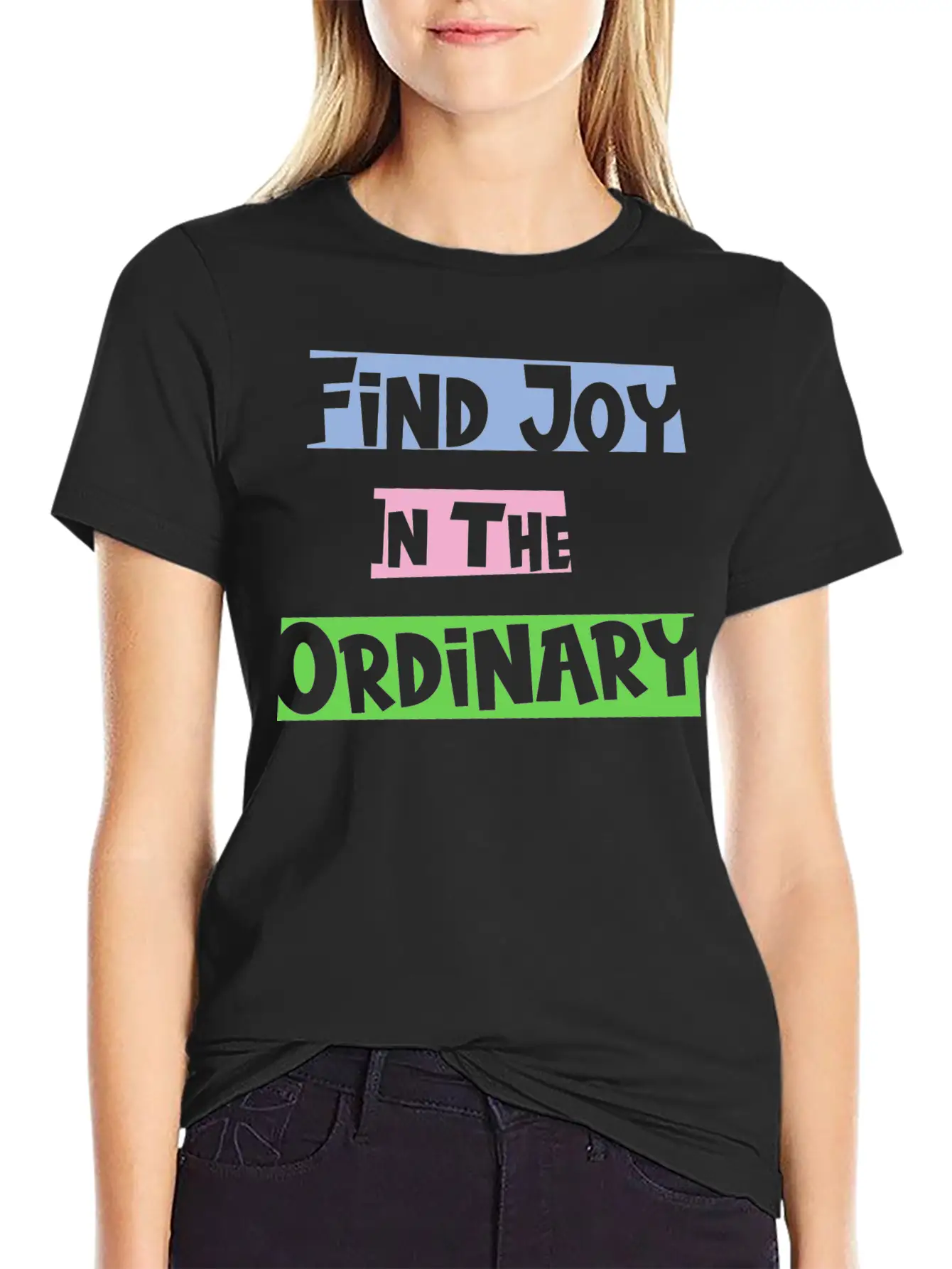 Find Joy In The Ordinary, Inspirational Quote Timeless Short Sleeve Tee – Comfy And Minimalist Design