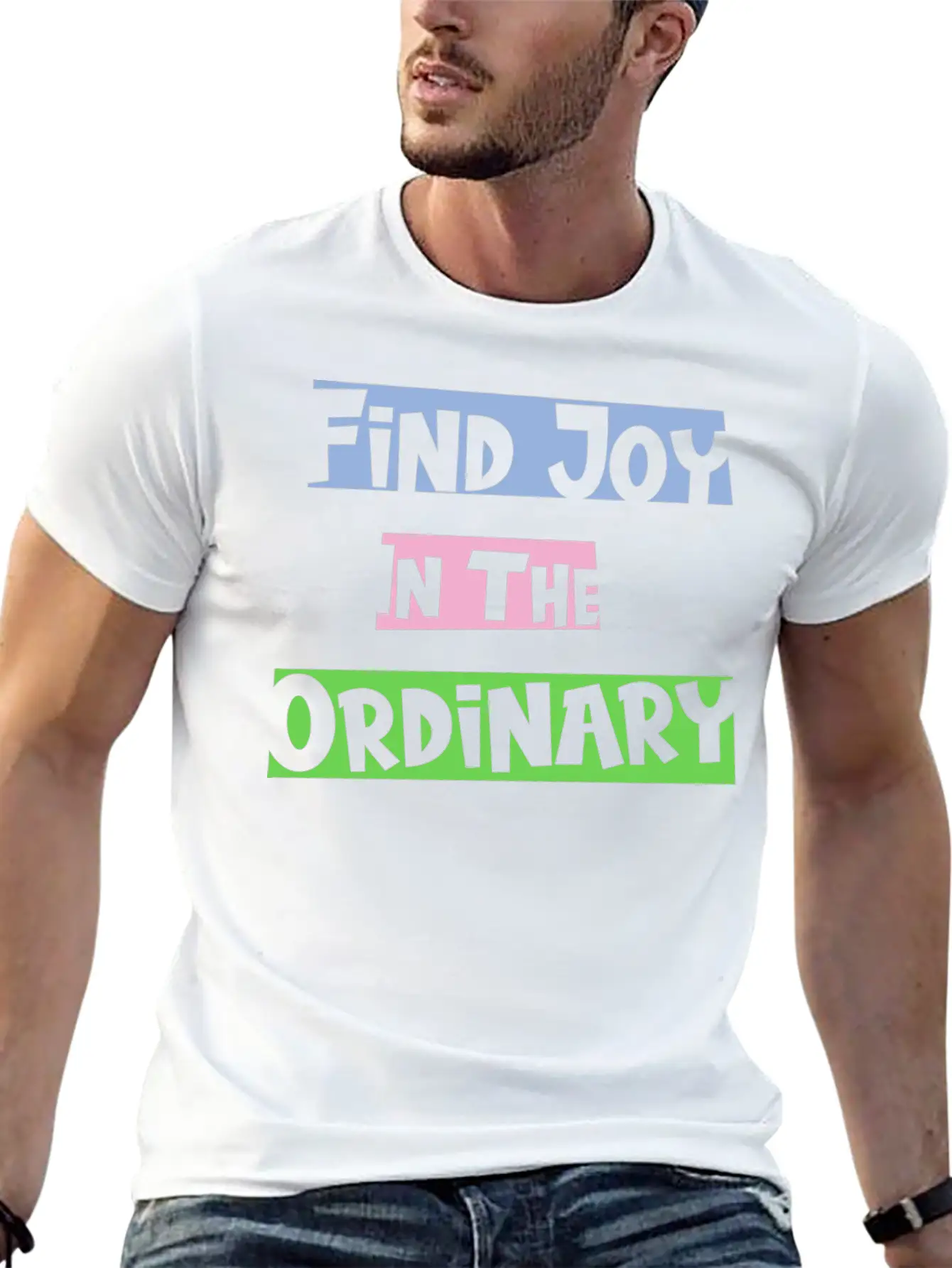 Find Joy In The Ordinary, Inspirational Quote Timeless Short Sleeve Tee – Comfy And Minimalist Design