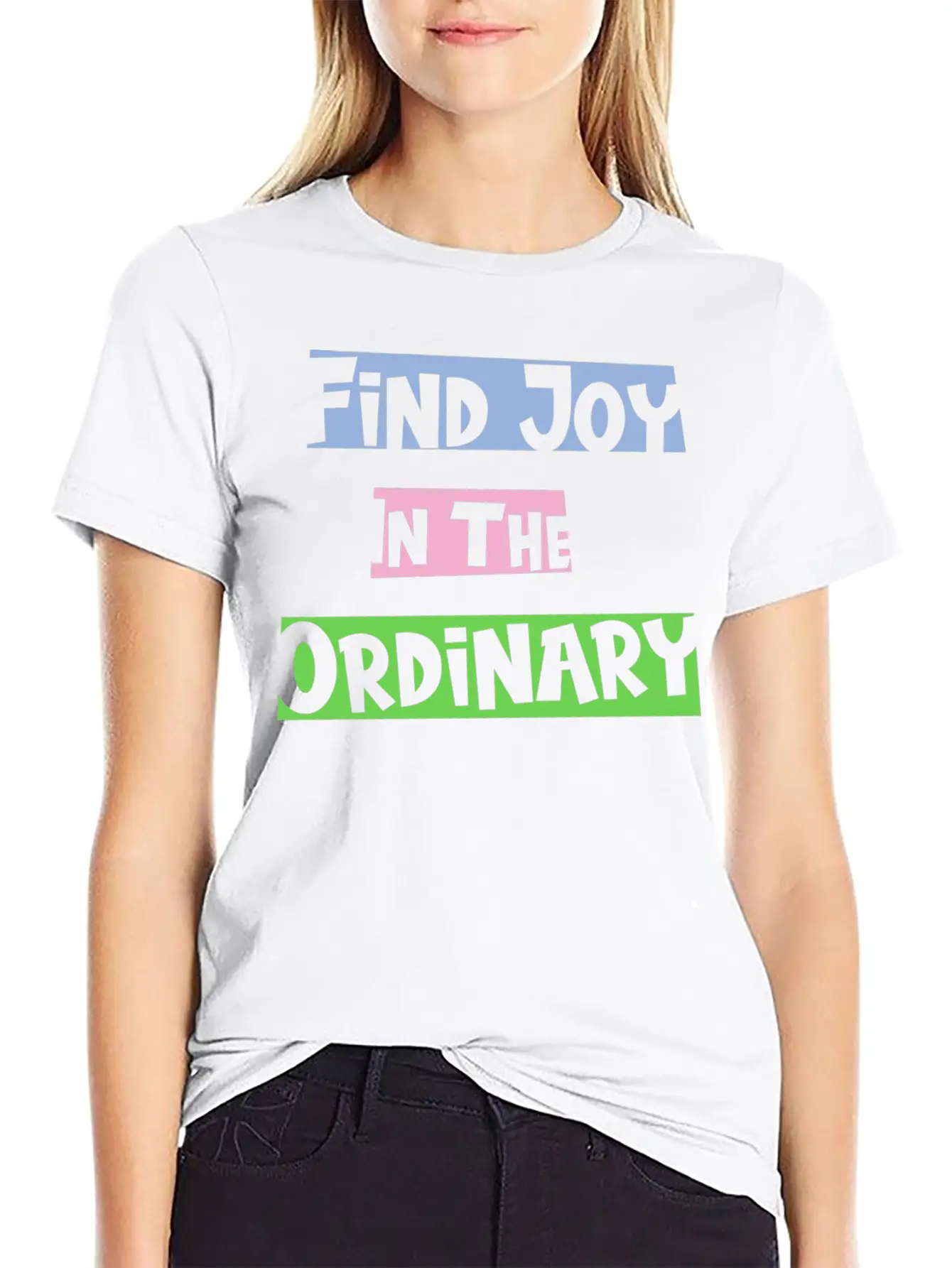 Find Joy In The Ordinary, Inspirational Quote Timeless Short Sleeve Tee – Comfy And Minimalist Design