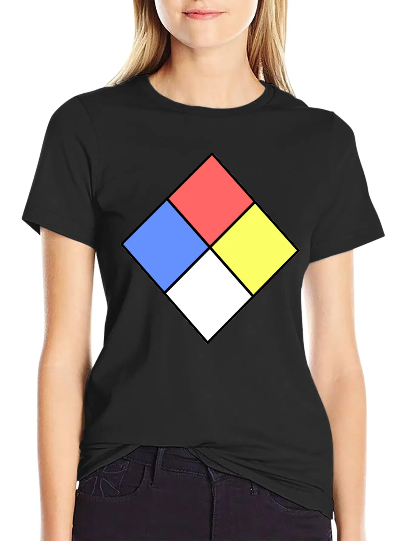 Fire Diamond Unisex Short Sleeve Soft Cotton T-Shirt – Casual Everyday Wear