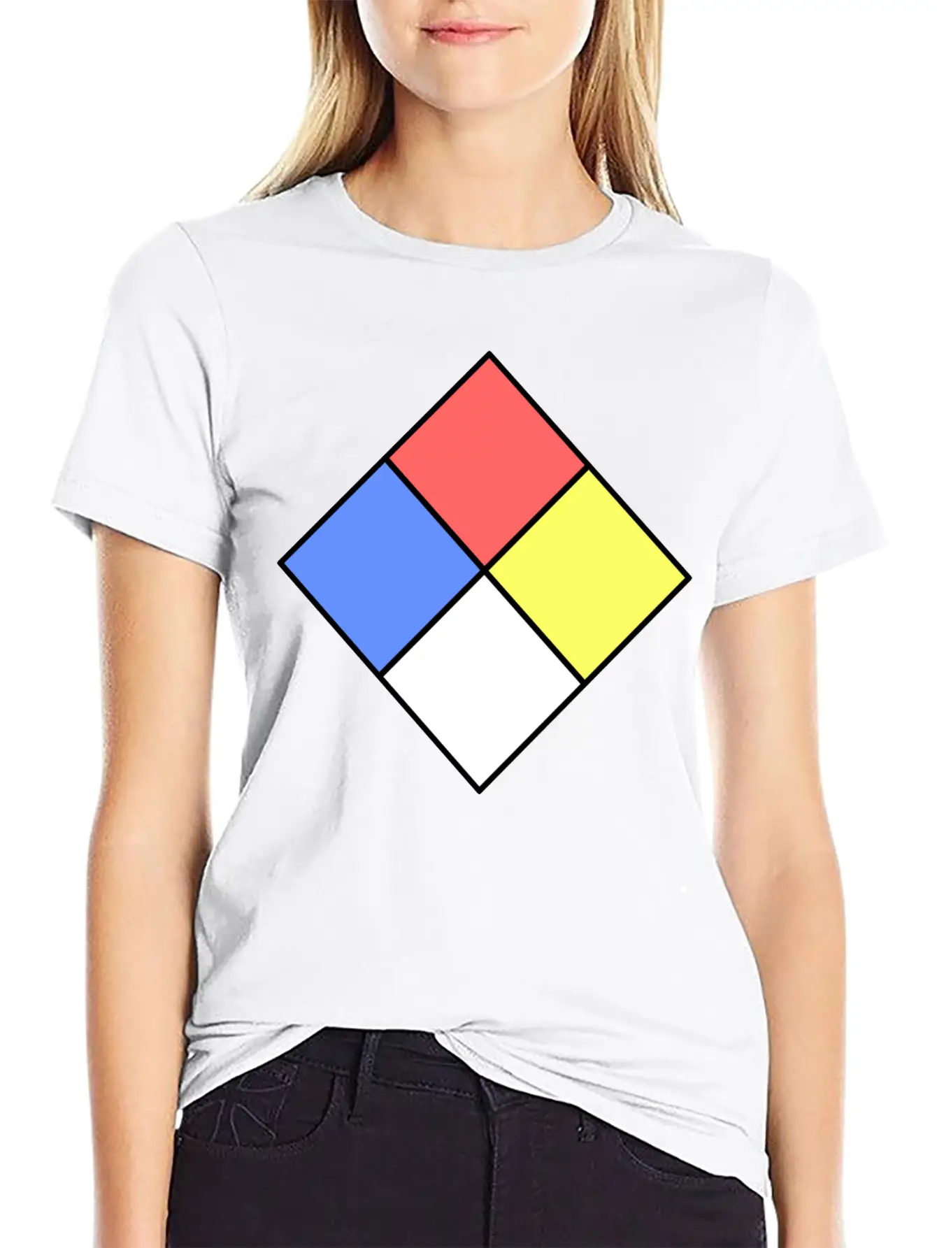 Fire Diamond Unisex Short Sleeve Soft Cotton T-Shirt – Casual Everyday Wear