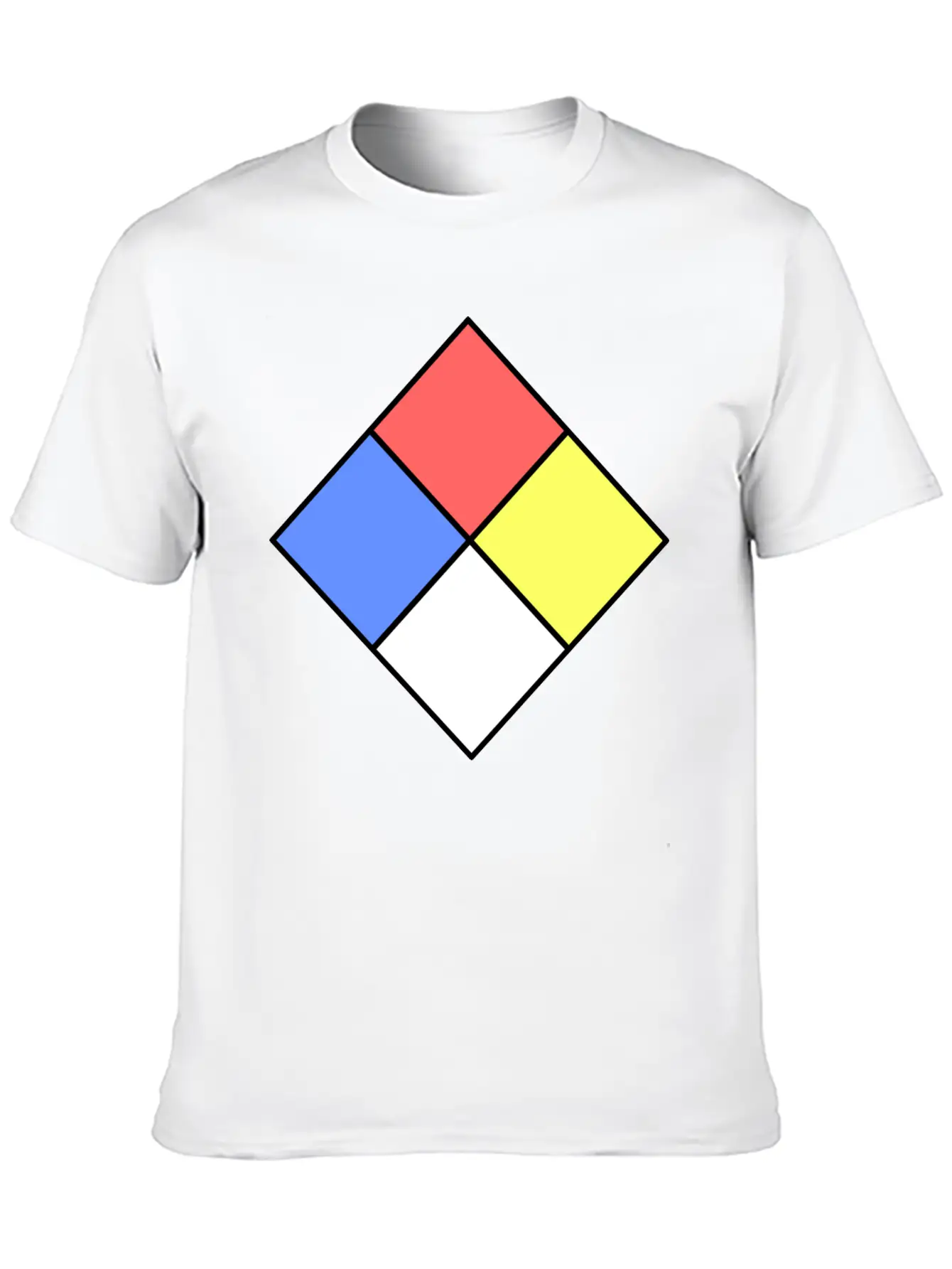 Fire Diamond Unisex Short Sleeve Soft Cotton T-Shirt – Casual Everyday Wear