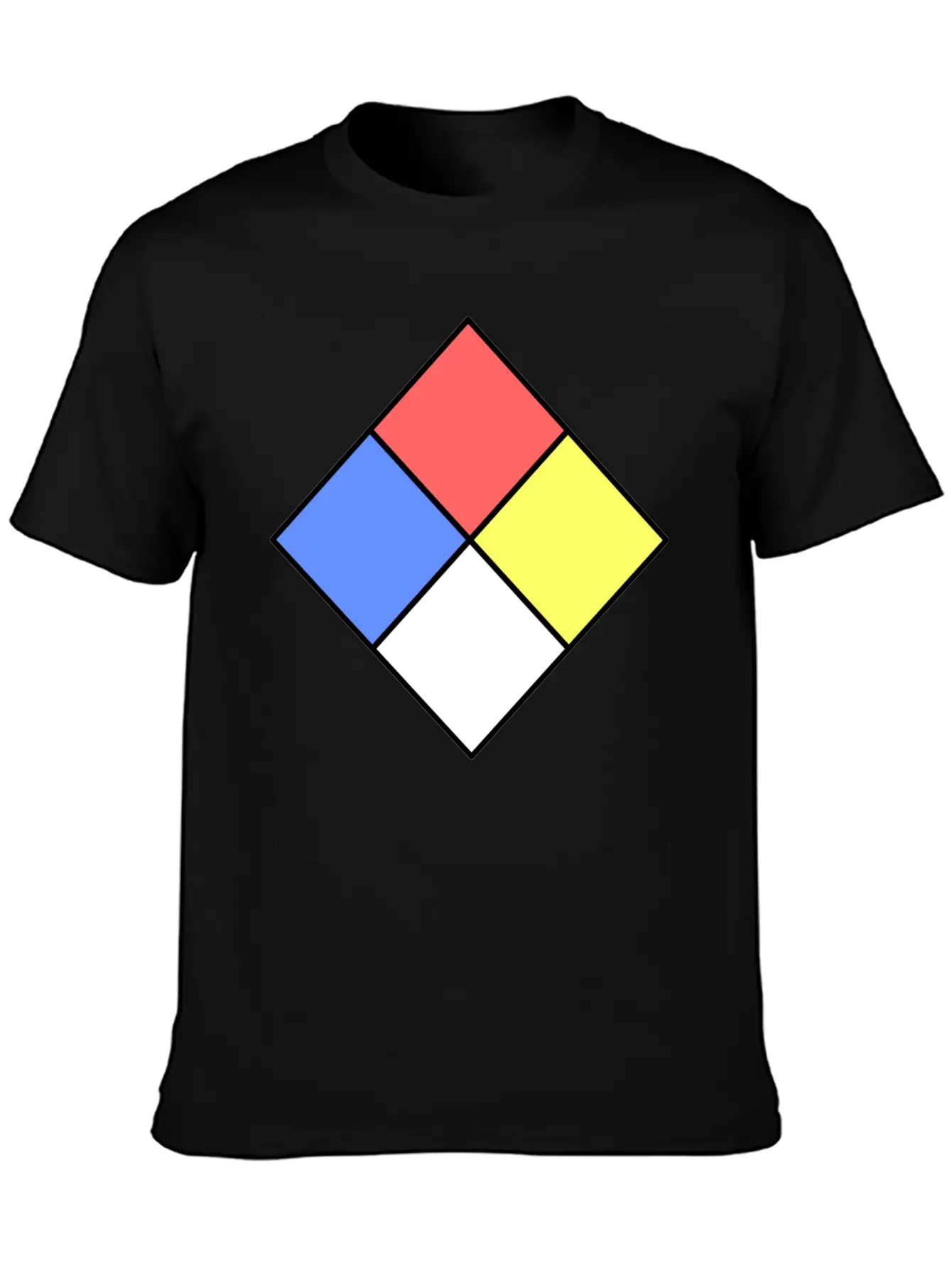 Fire Diamond Unisex Short Sleeve Soft Cotton T-Shirt – Casual Everyday Wear