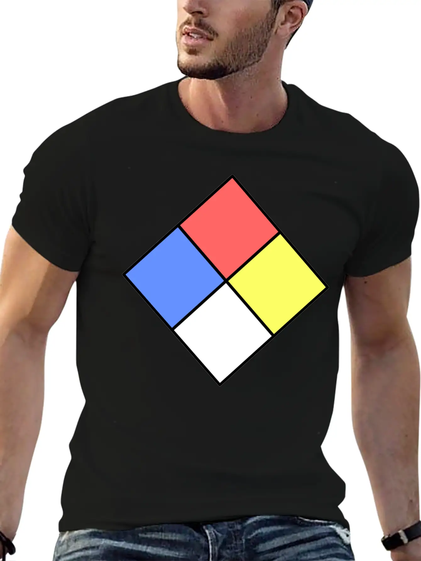 Fire Diamond Unisex Short Sleeve Soft Cotton T-Shirt – Casual Everyday Wear