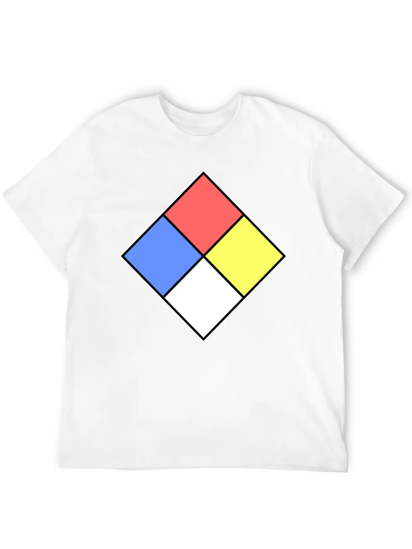 Fire Diamond Unisex Short Sleeve Soft Cotton T-Shirt – Casual Everyday Wear