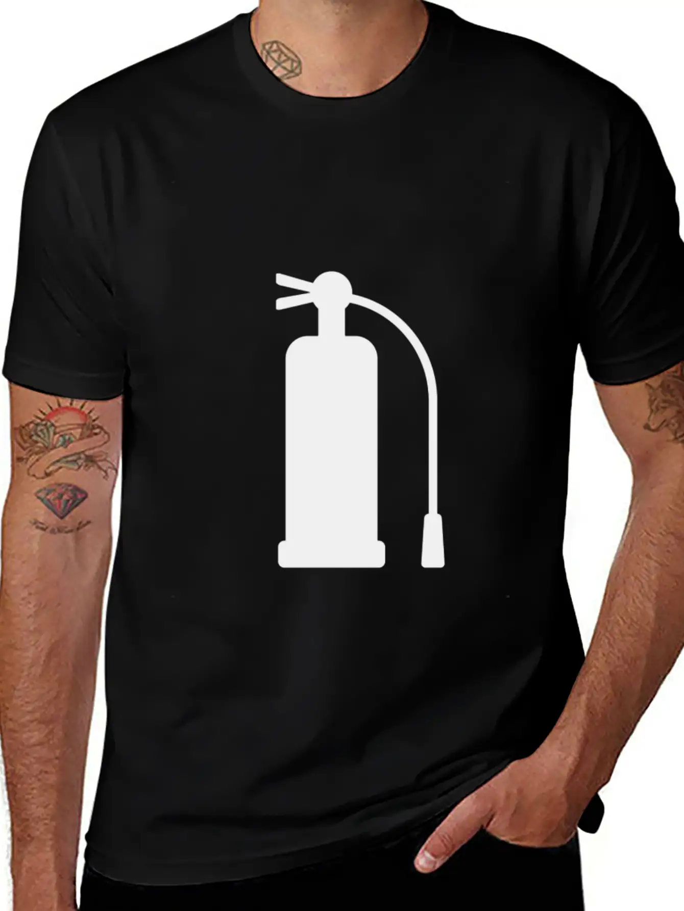 Fire Extinguisher Stylish Everyday T-Shirt – Unisex Basic Cotton Tee