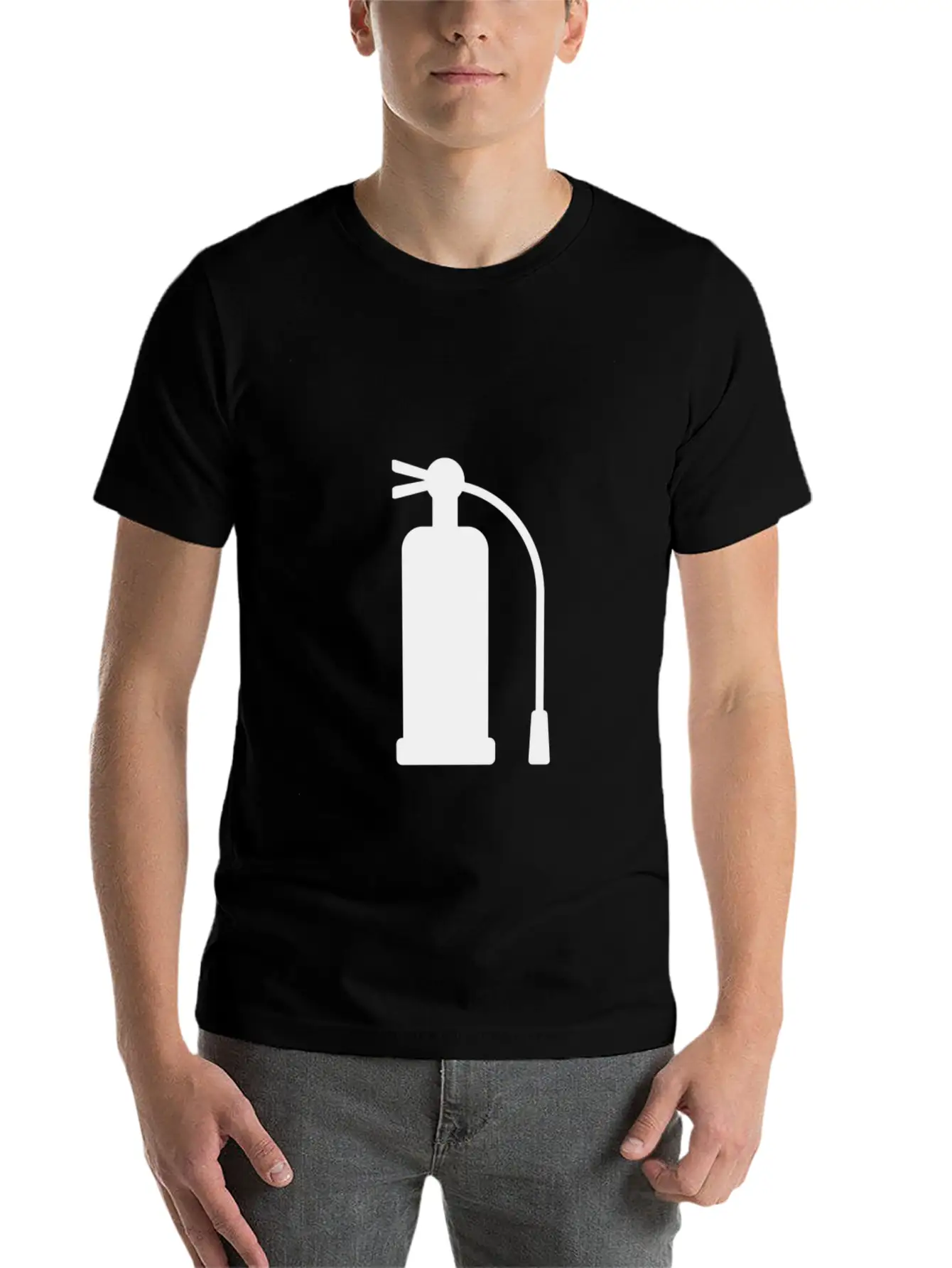 Fire Extinguisher Stylish Everyday T-Shirt – Unisex Basic Cotton Tee