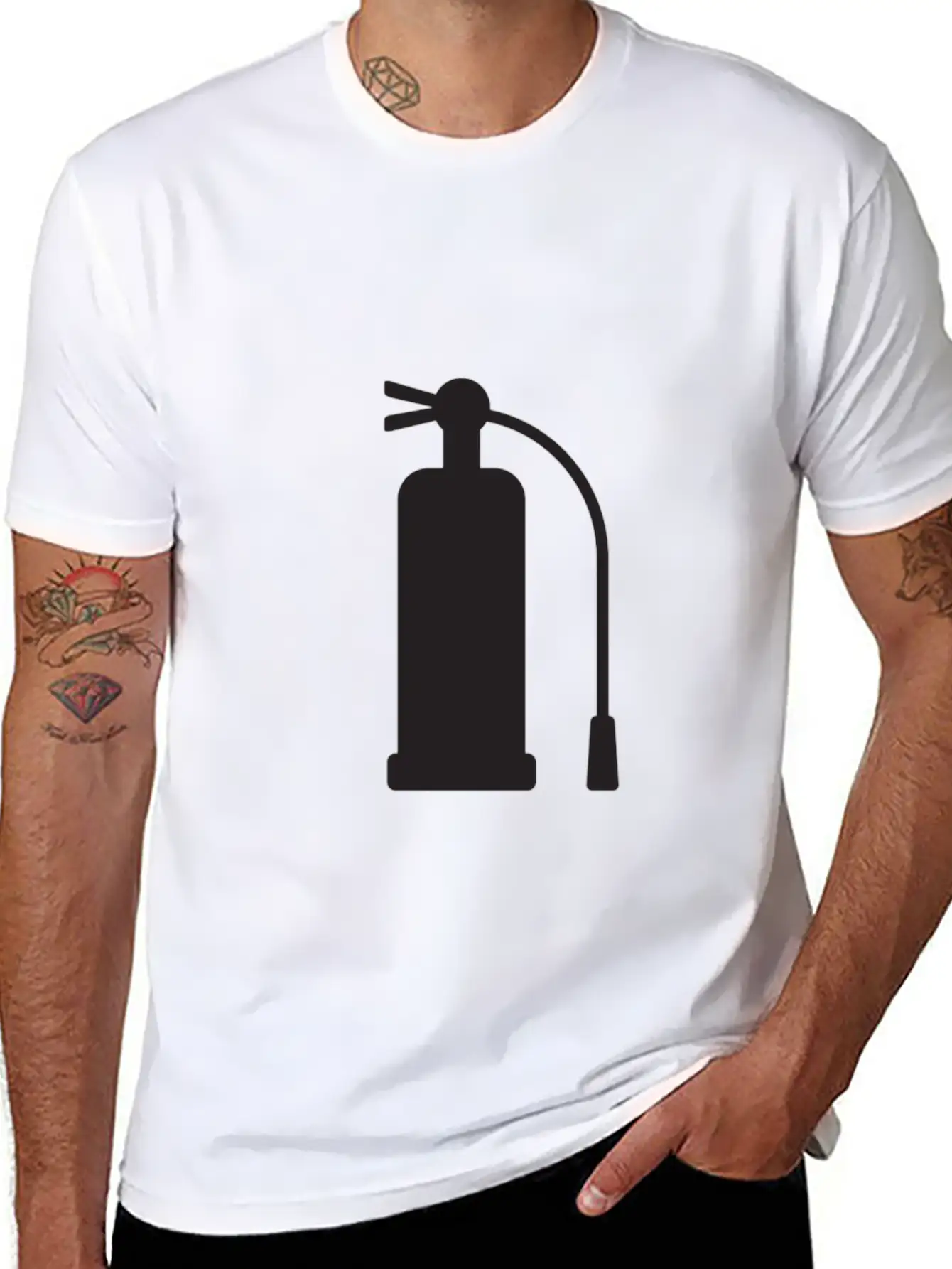 Fire Extinguisher Stylish Everyday T-Shirt – Unisex Basic Cotton Tee