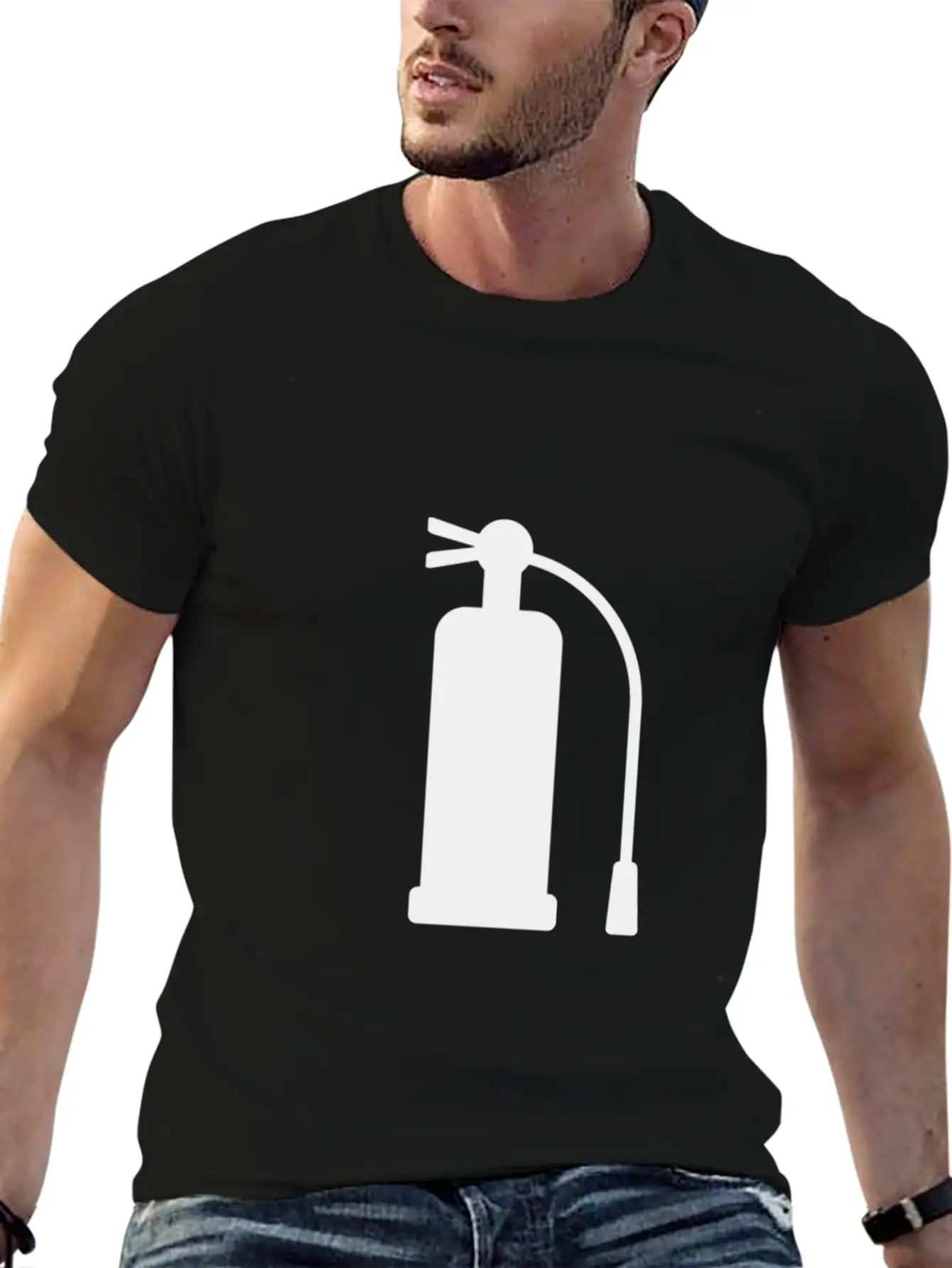 Fire Extinguisher Stylish Everyday T-Shirt – Unisex Basic Cotton Tee