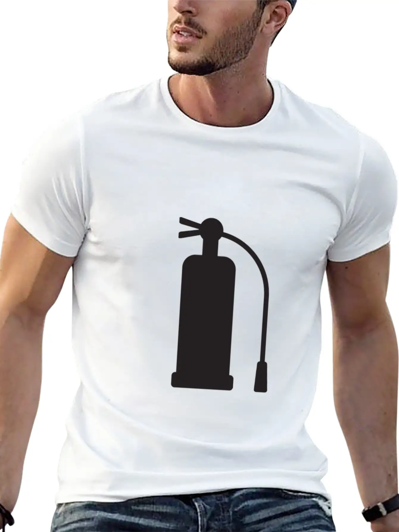 Fire Extinguisher Stylish Everyday T-Shirt – Unisex Basic Cotton Tee