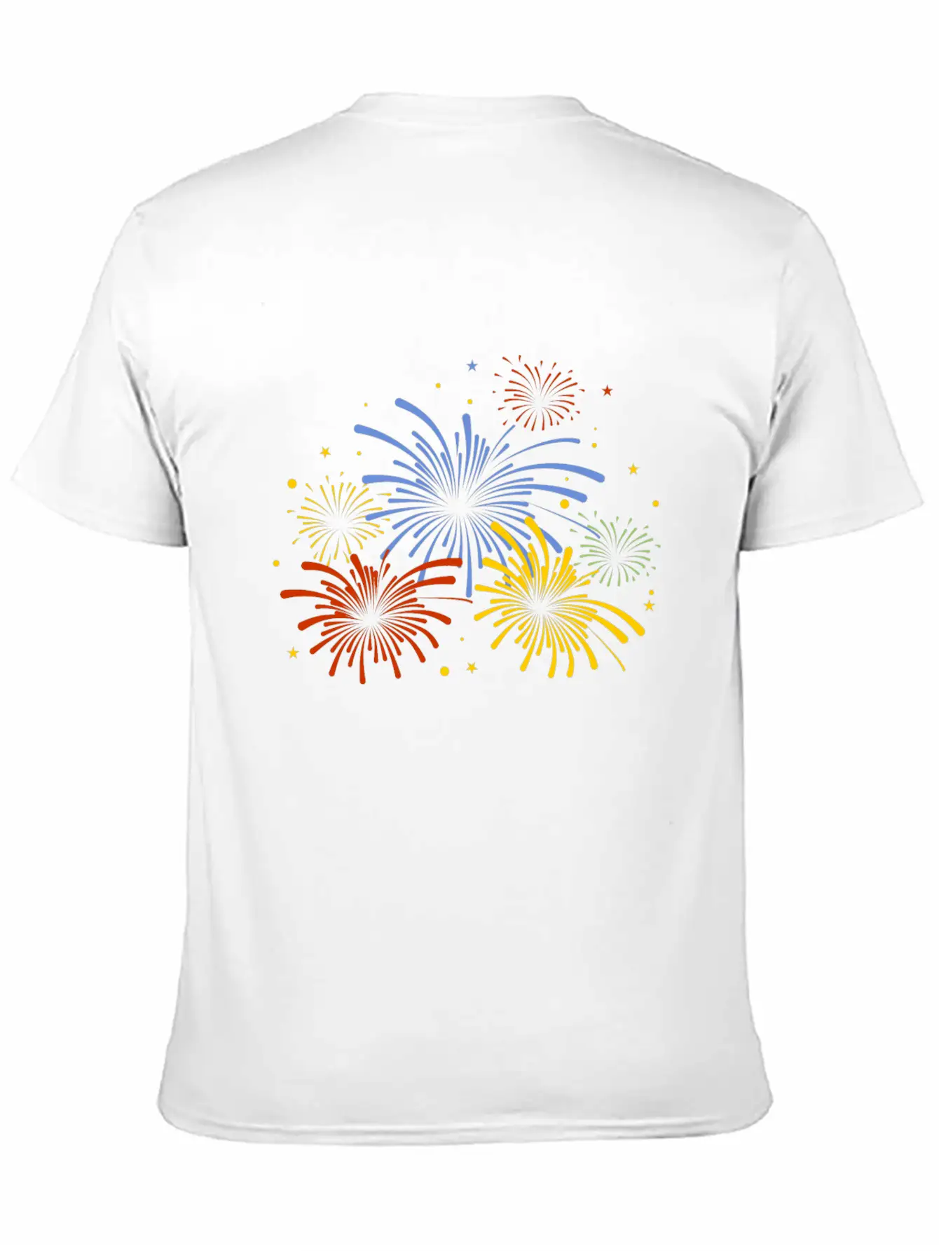 Fire Work New Year Stylish Everyday T-Shirt – Unisex Basic Cotton Tee