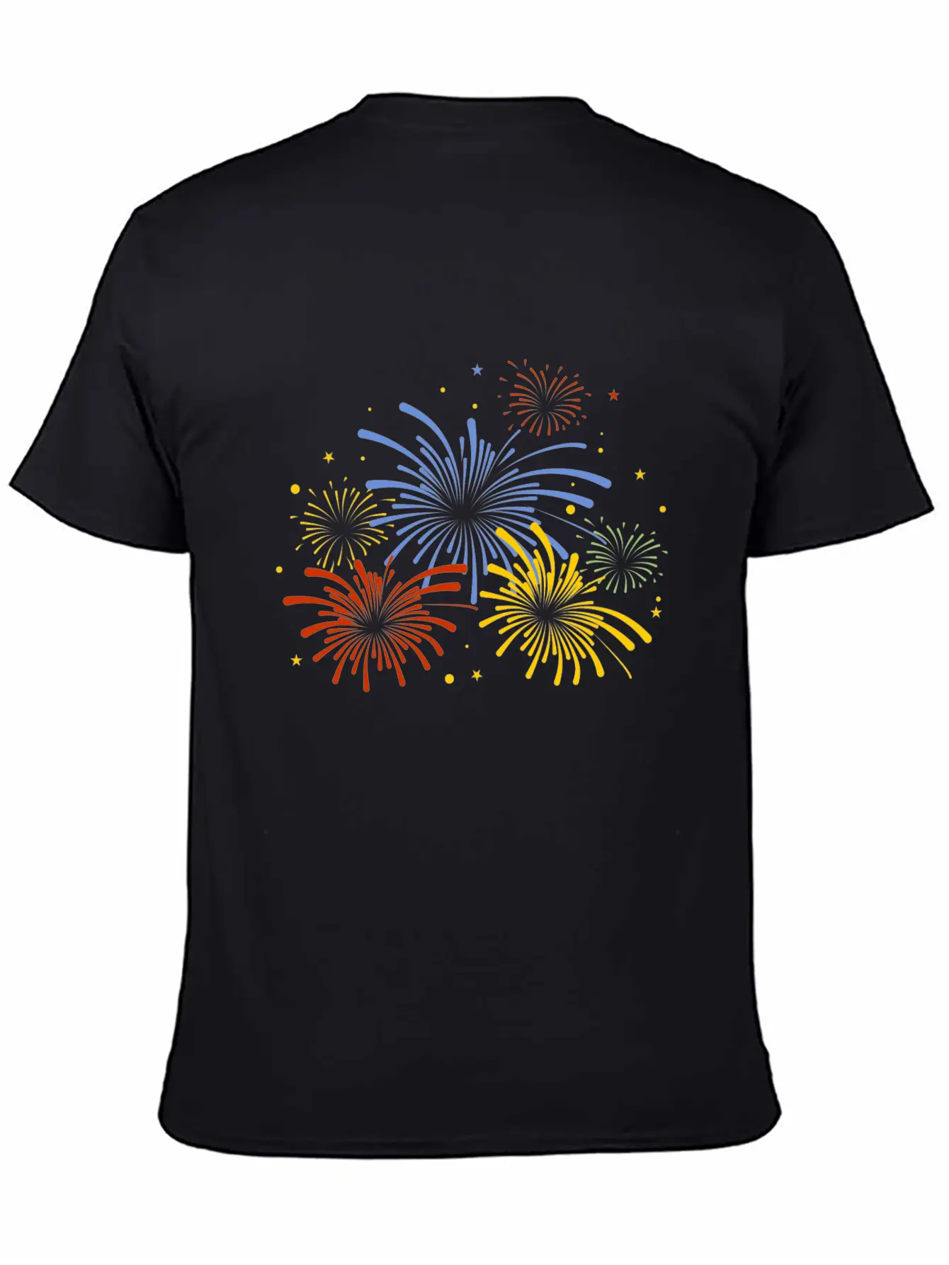 Fire Work New Year Stylish Everyday T-Shirt – Unisex Basic Cotton Tee