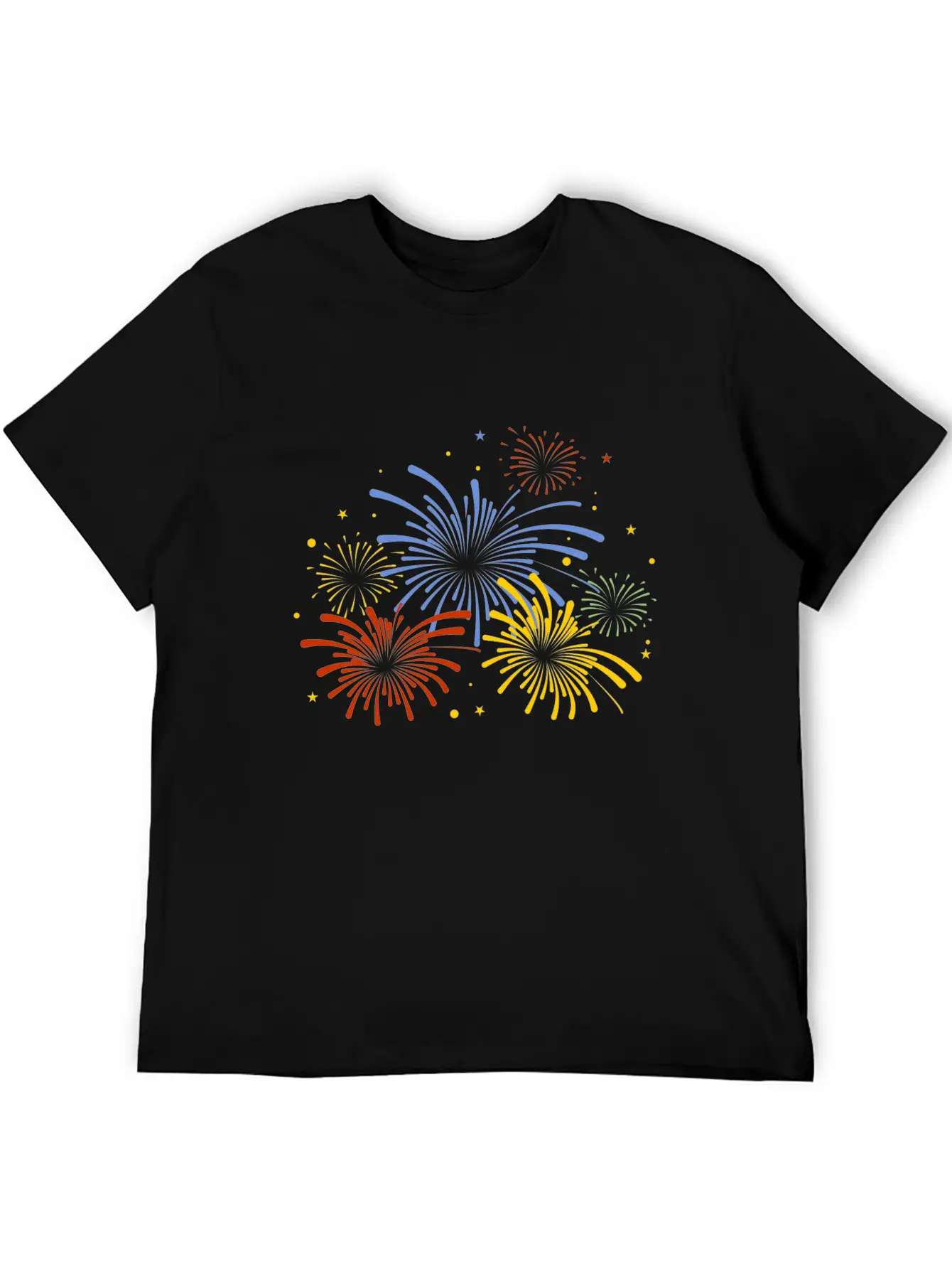 Fire Work New Year Stylish Everyday T-Shirt – Unisex Basic Cotton Tee