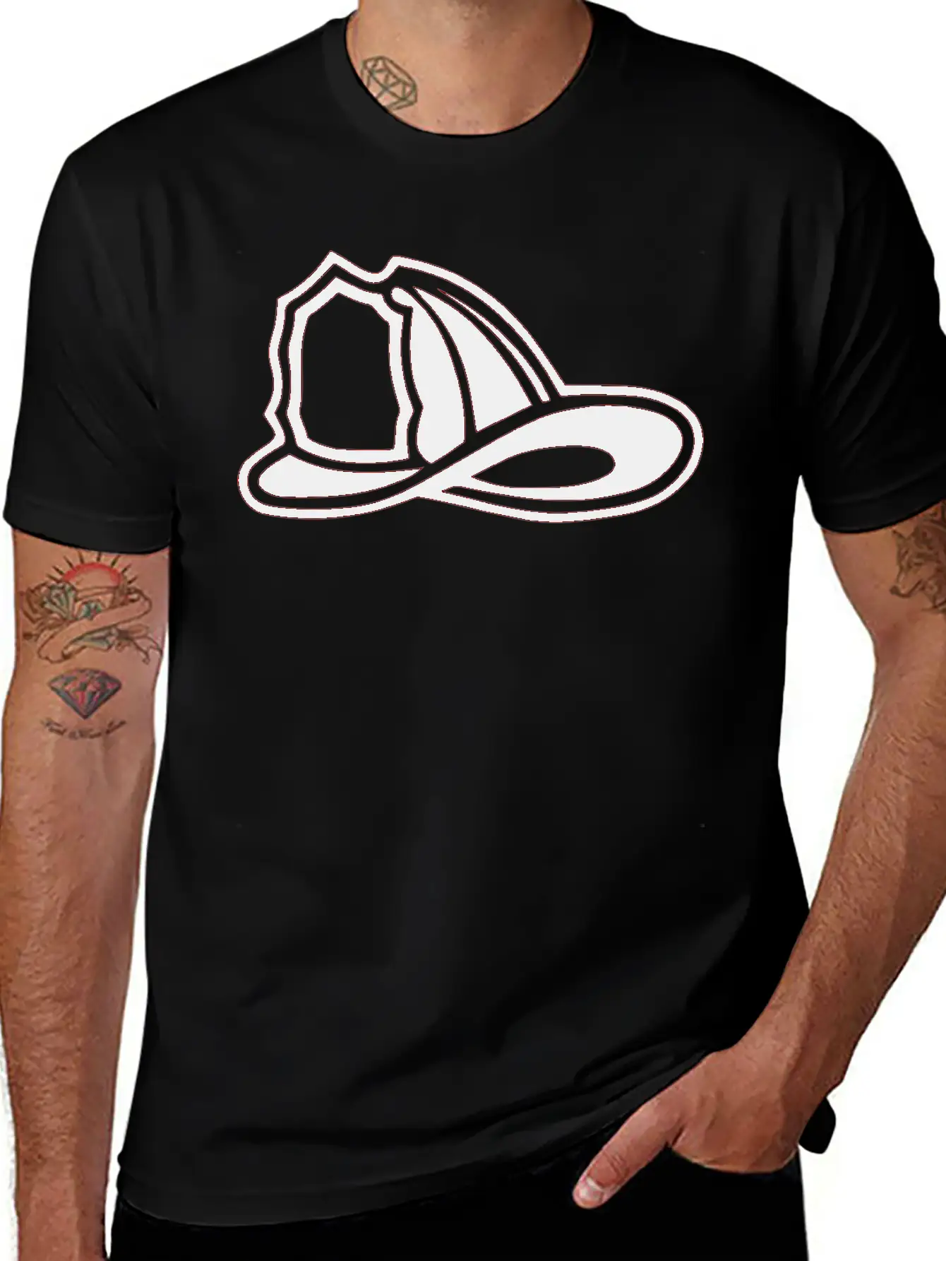 Firefighter's Helmet Stylish Everyday T-Shirt – Unisex Basic Cotton Tee