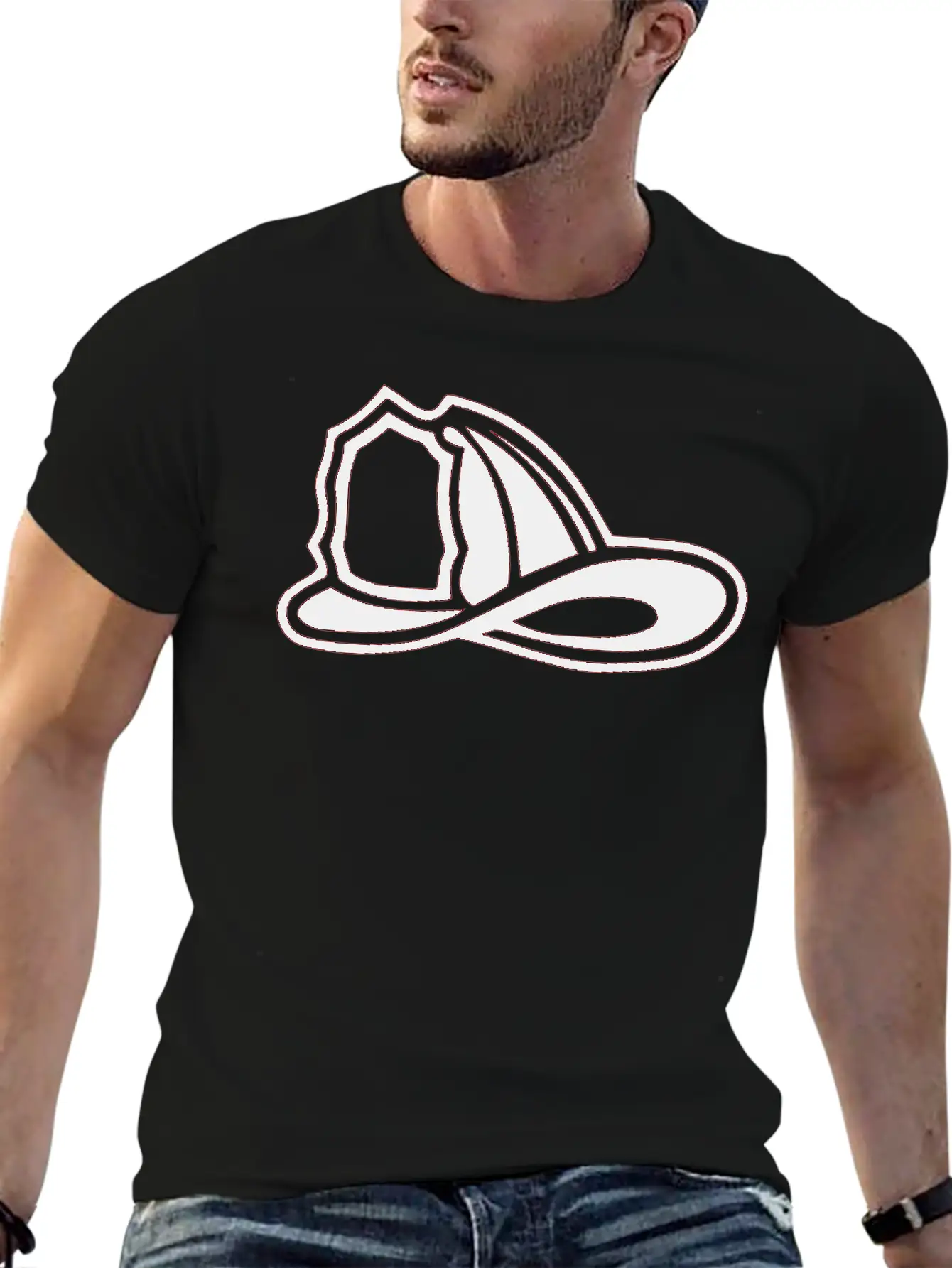 Firefighter's Helmet Stylish Everyday T-Shirt – Unisex Basic Cotton Tee
