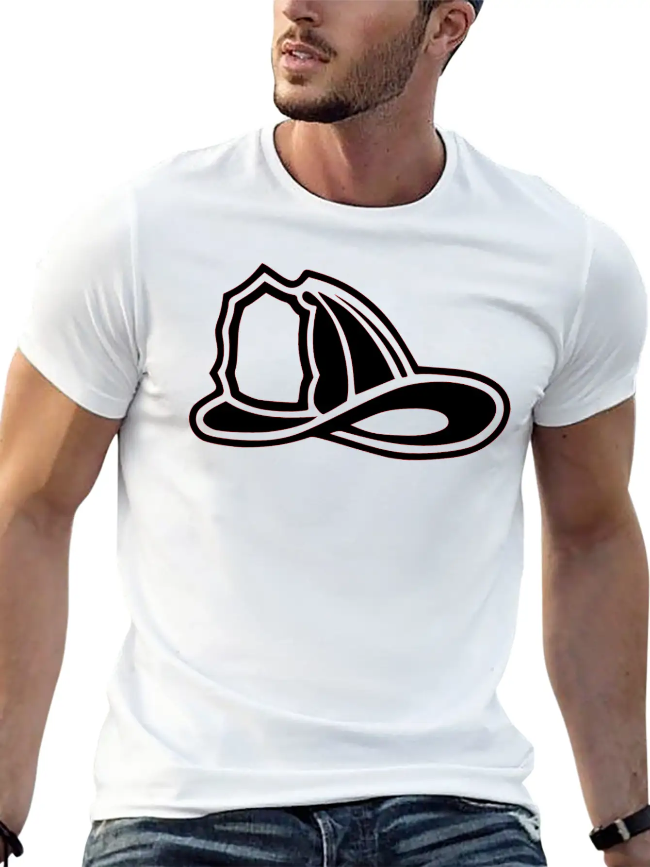 Firefighter's Helmet Stylish Everyday T-Shirt – Unisex Basic Cotton Tee