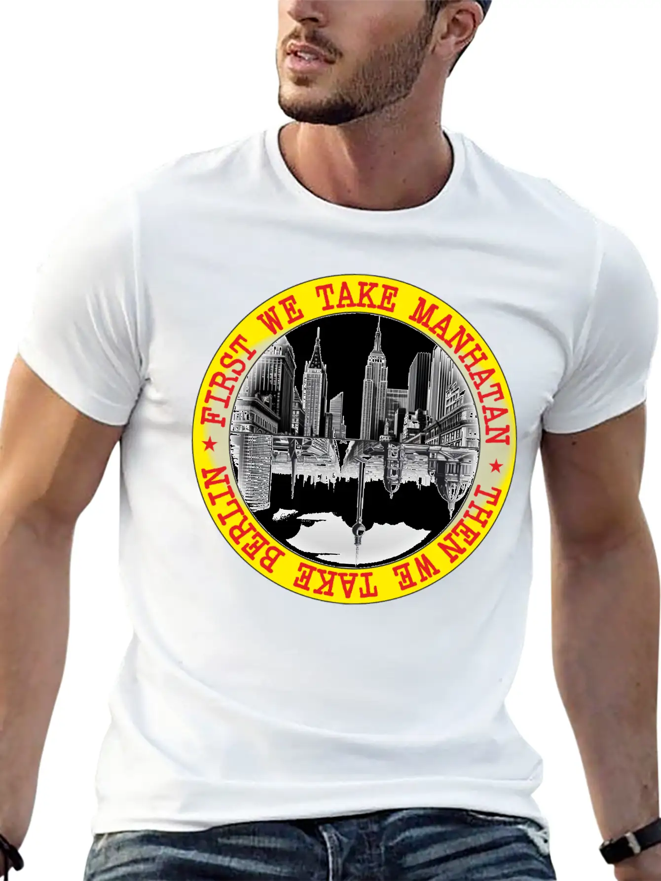 FIRST WE TAKE MANHATAN Comfortable Minimalist Graphic Tee – Summer Style Essential