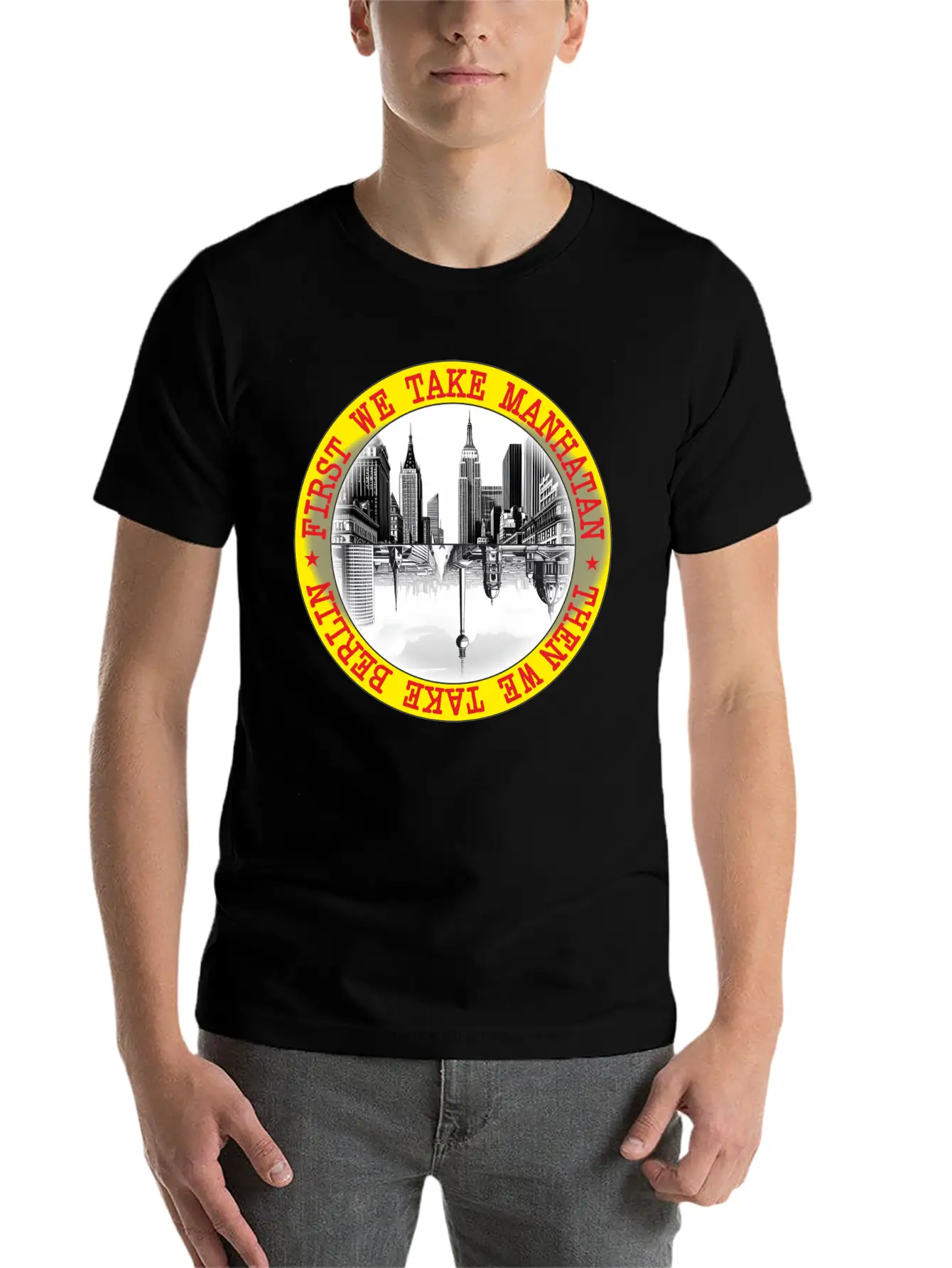 FIRST WE TAKE MANHATAN Comfortable Minimalist Graphic Tee – Summer Style Essential