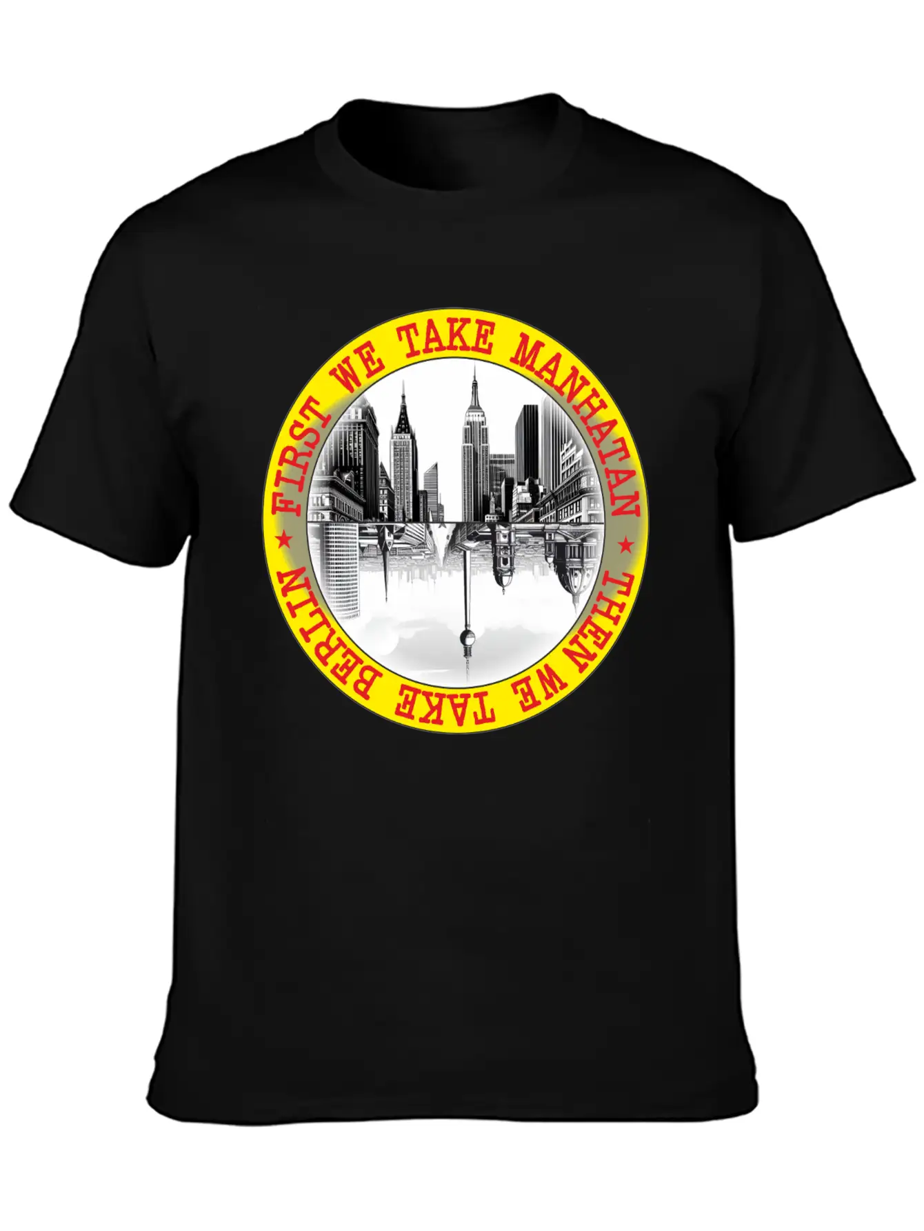 FIRST WE TAKE MANHATAN Comfortable Minimalist Graphic Tee – Summer Style Essential