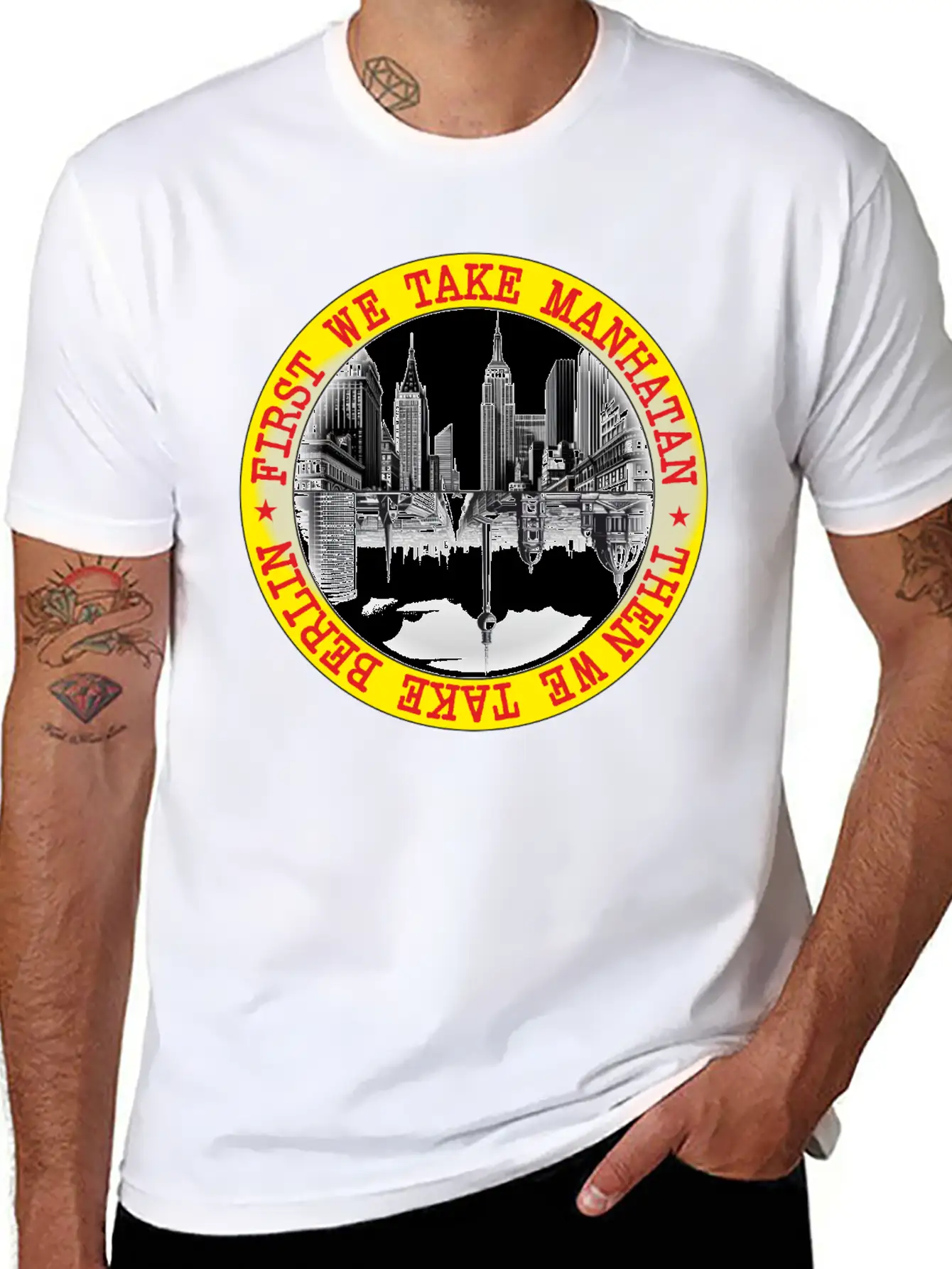 FIRST WE TAKE MANHATAN Comfortable Minimalist Graphic Tee – Summer Style Essential