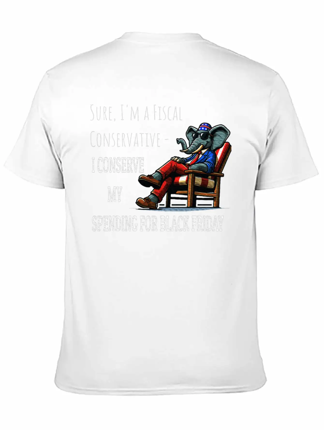 Fiscal Conservative Fun Sarcastic Republican Stylish Everyday T-Shirt – Unisex Basic Cotton Tee