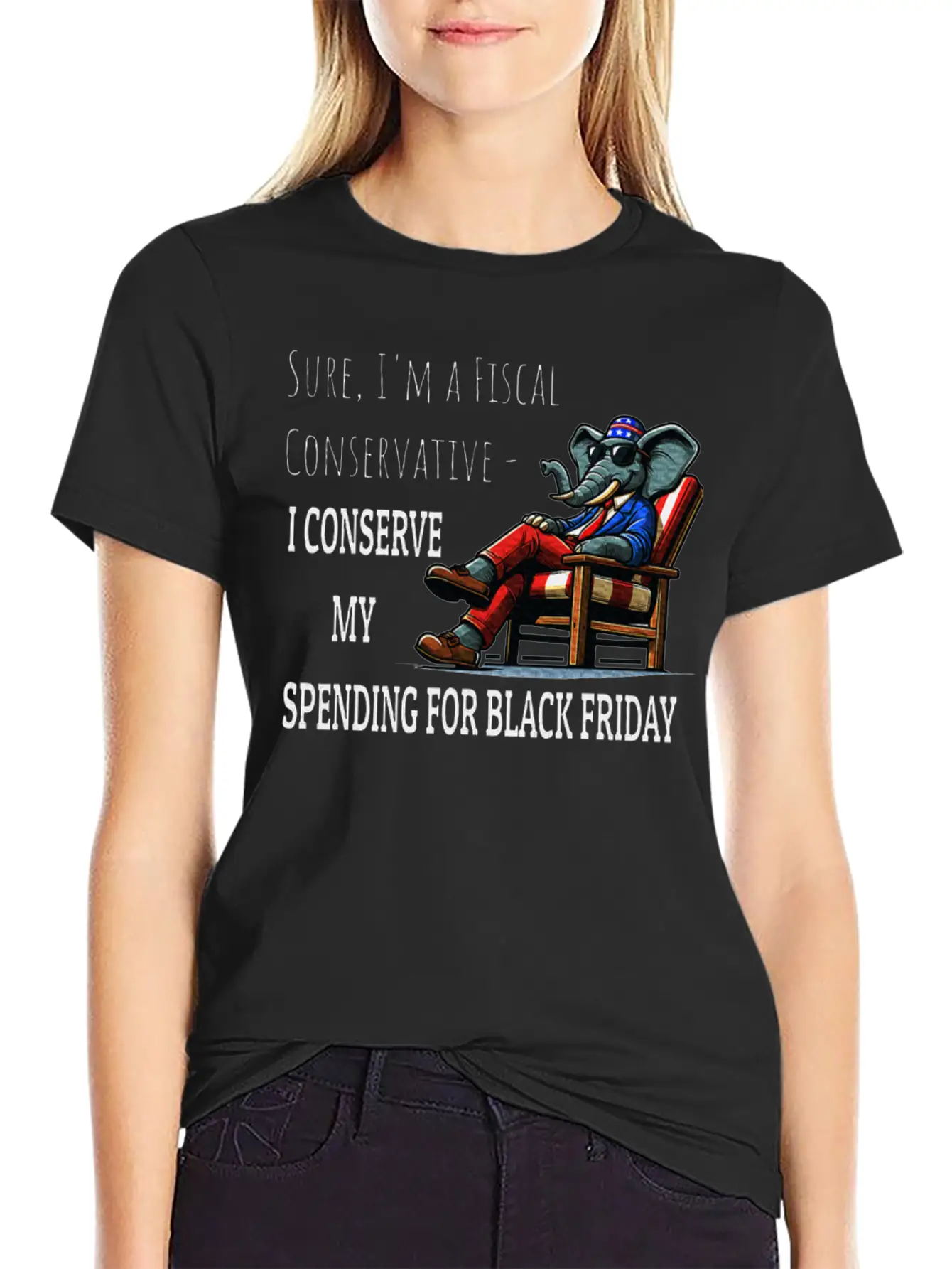 Fiscal Conservative Fun Sarcastic Republican Stylish Everyday T-Shirt – Unisex Basic Cotton Tee