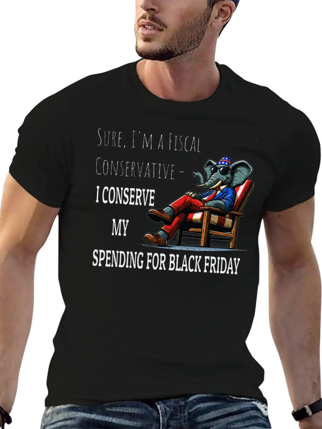 Fiscal Conservative Fun Sarcastic Republican Stylish Everyday T-Shirt – Unisex Basic Cotton Tee