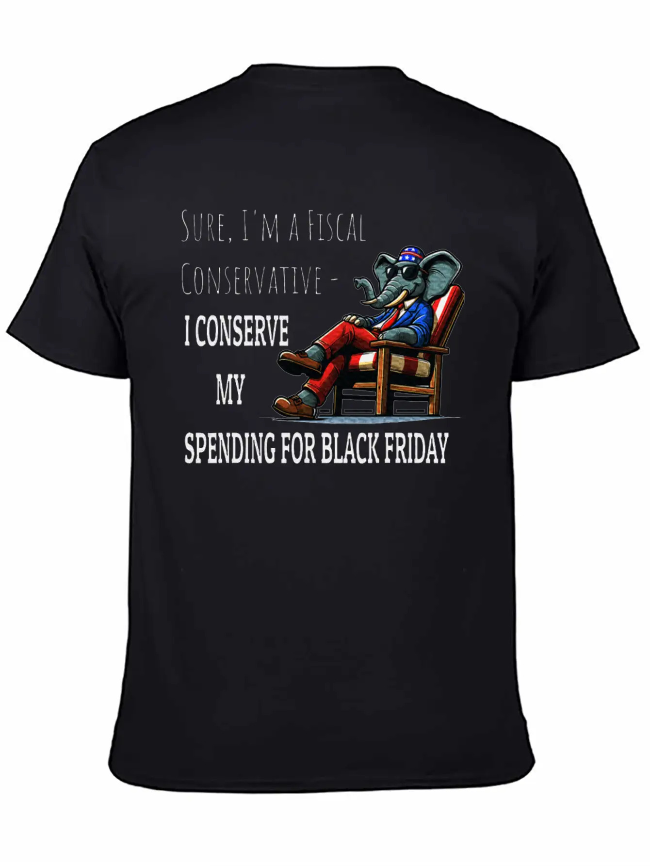 Fiscal Conservative Fun Sarcastic Republican Stylish Everyday T-Shirt – Unisex Basic Cotton Tee