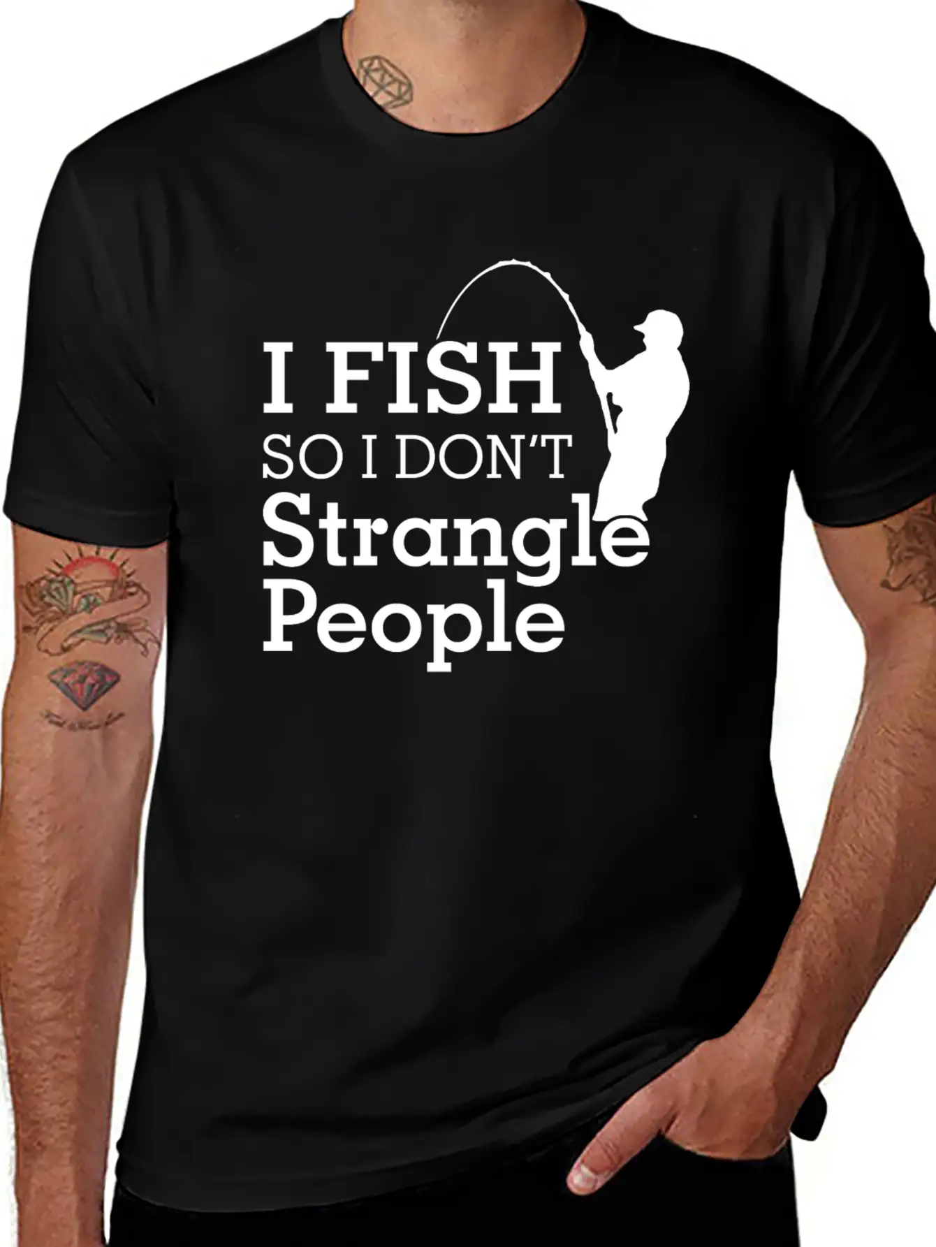 Fish Comfortable Minimalist Graphic Tee – Summer Style Essential