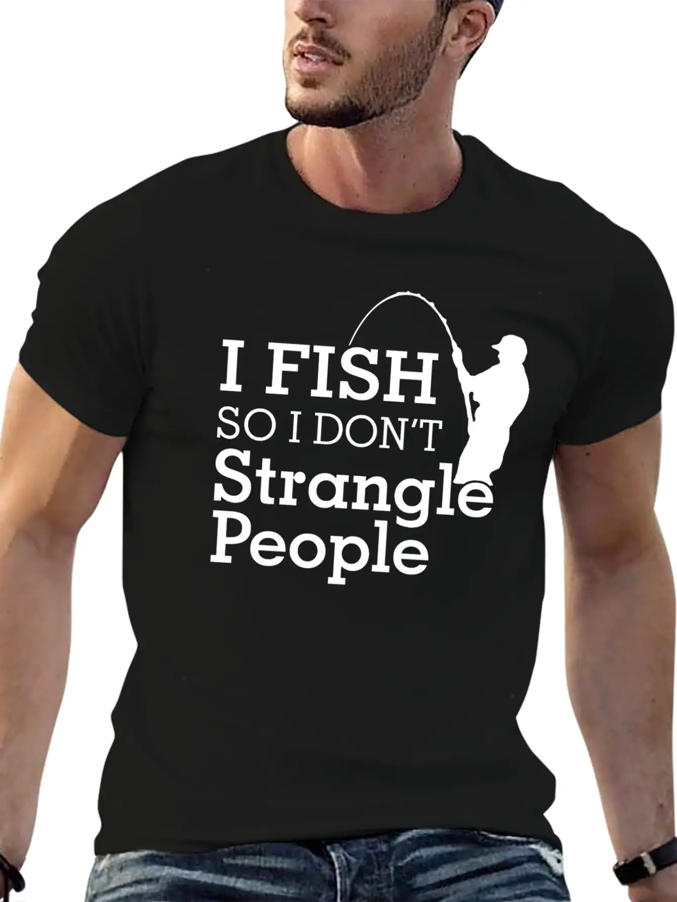 Fish Comfortable Minimalist Graphic Tee – Summer Style Essential