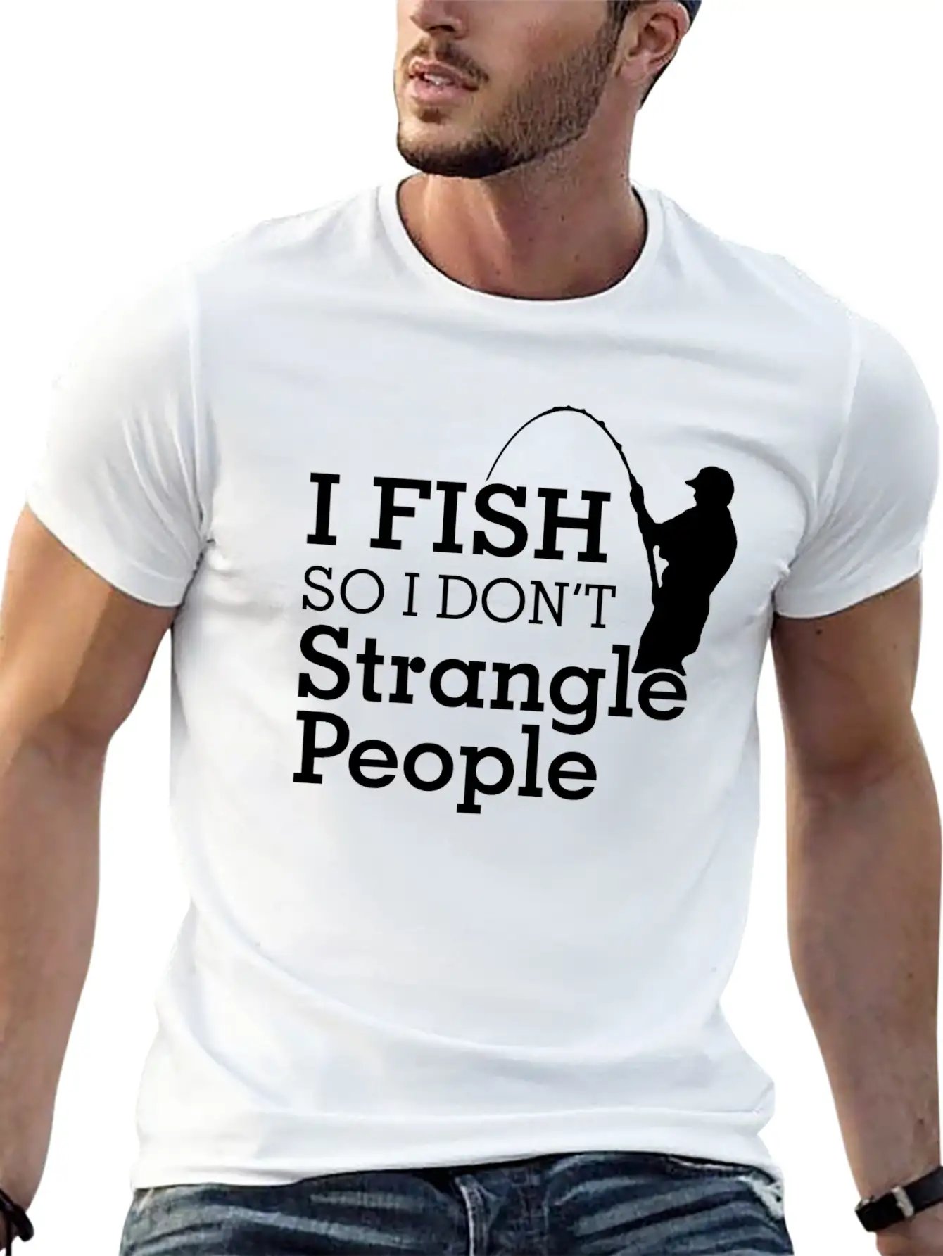 Fish Comfortable Minimalist Graphic Tee – Summer Style Essential