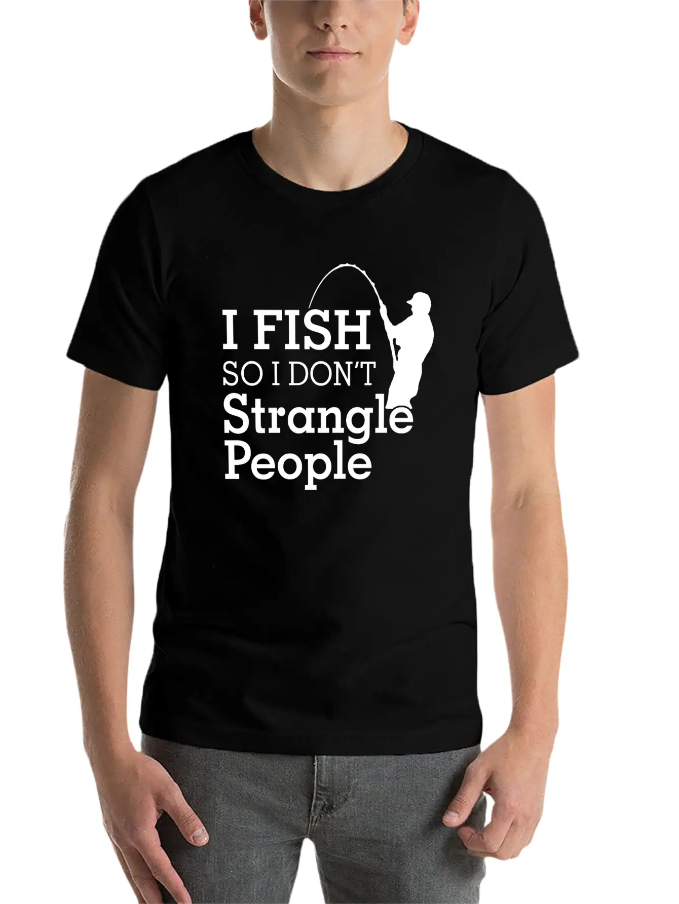 Fish Comfortable Minimalist Graphic Tee – Summer Style Essential